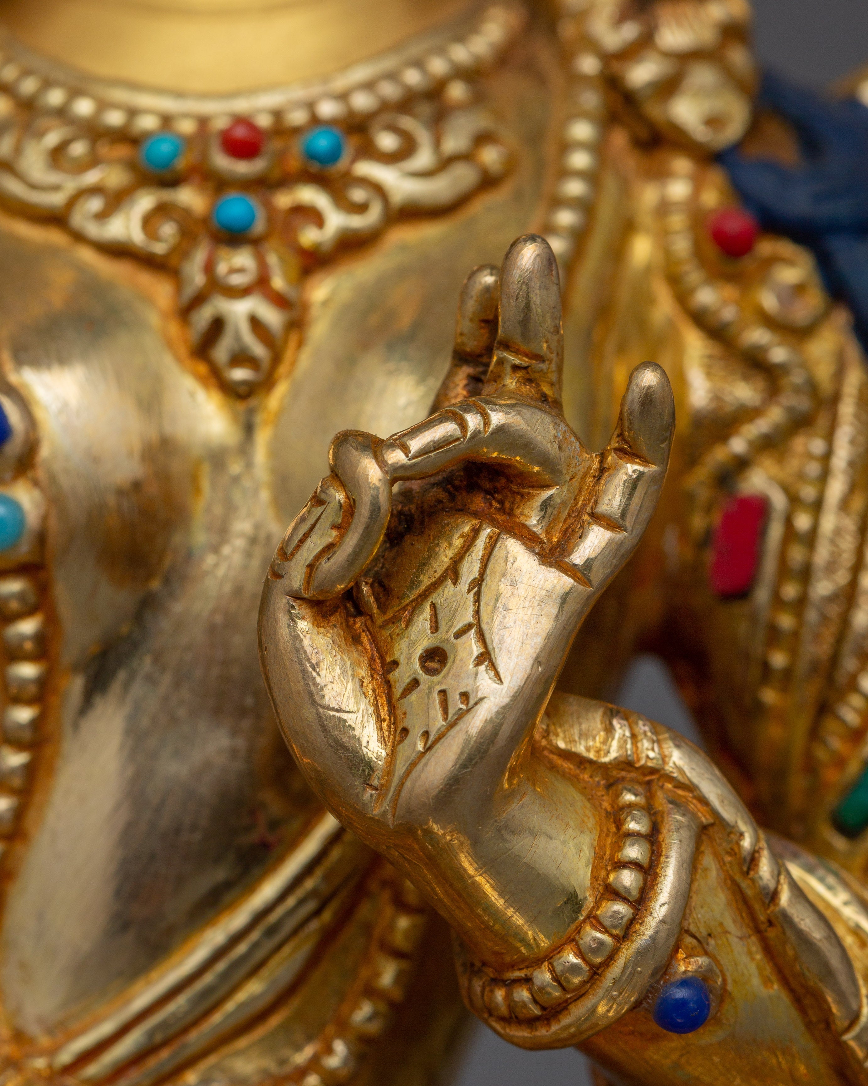 Handcrafted Green Tara Figurine | Bodhisattva of Protection