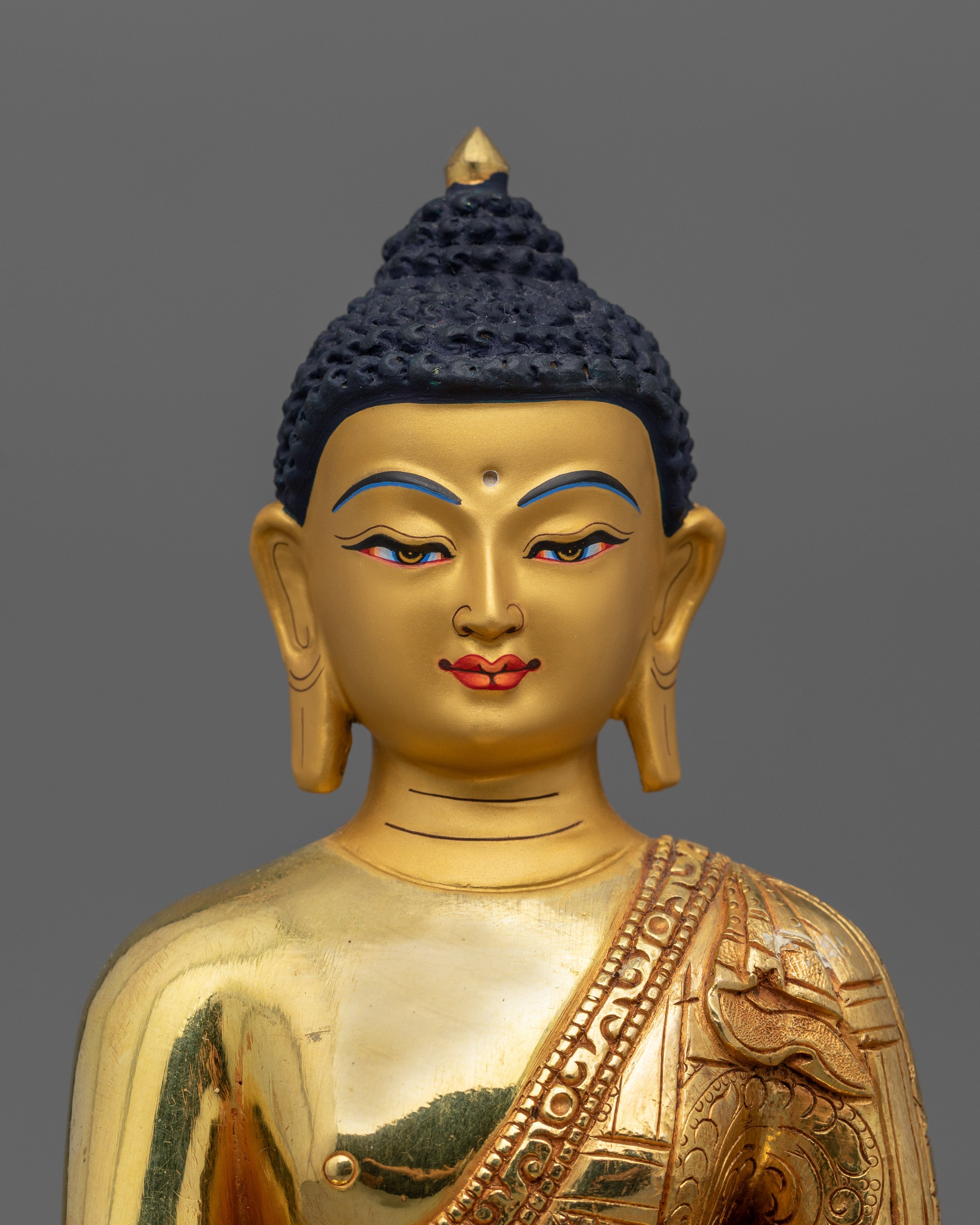 8.7 Inch Tibetan Buddhist Figure Shakyamuni | Dharma Teacher Artwork