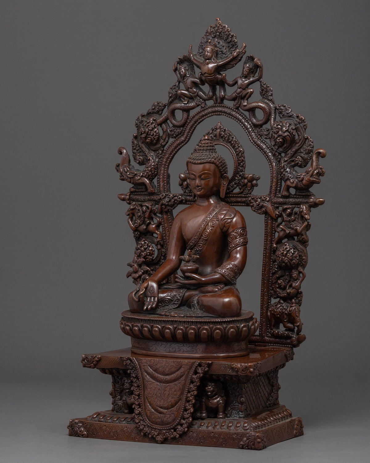 Lapis Lazuli Statue | Traditional Healing Buddha Sculpture