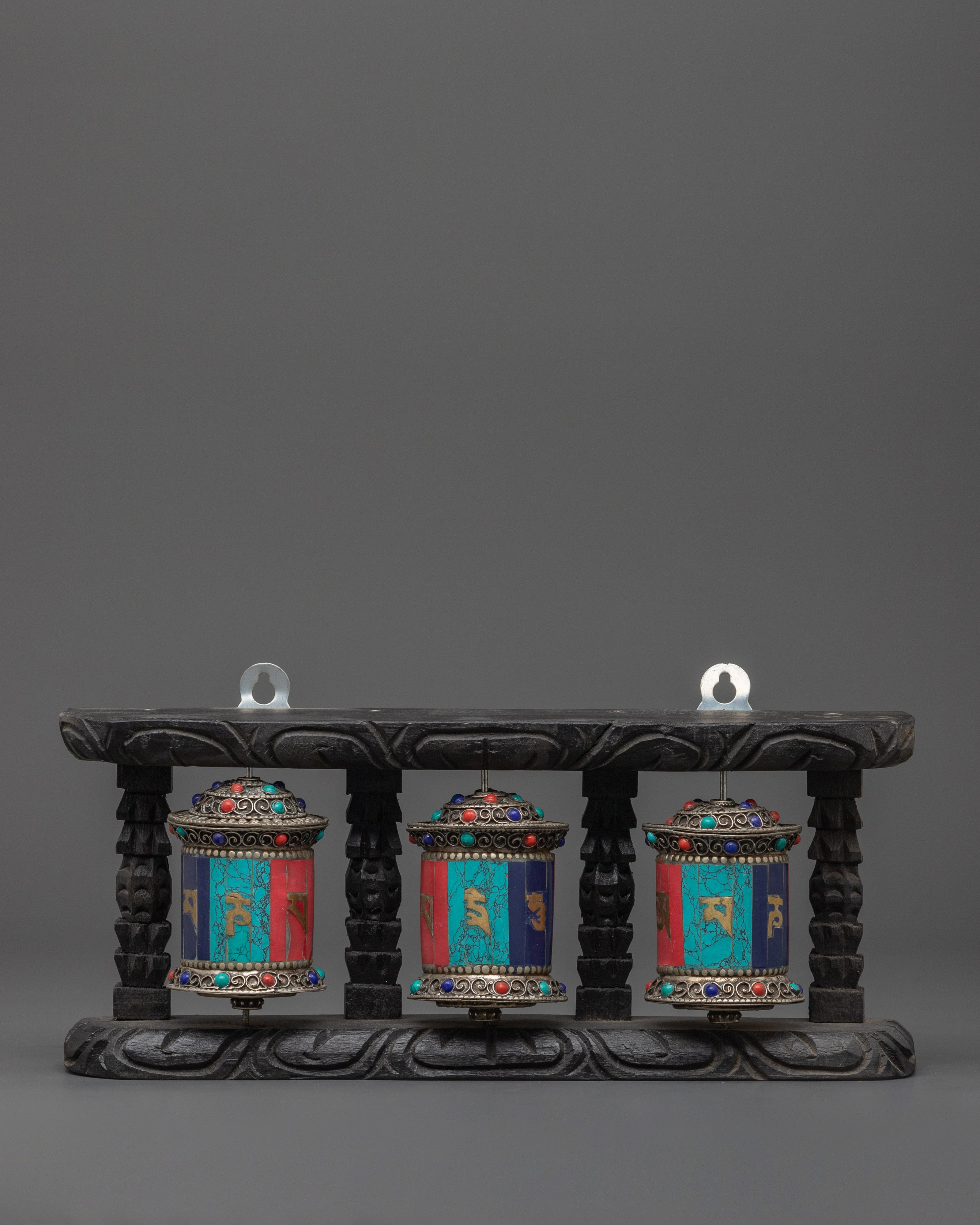 tibetan-triple-prayer-wheel-set
