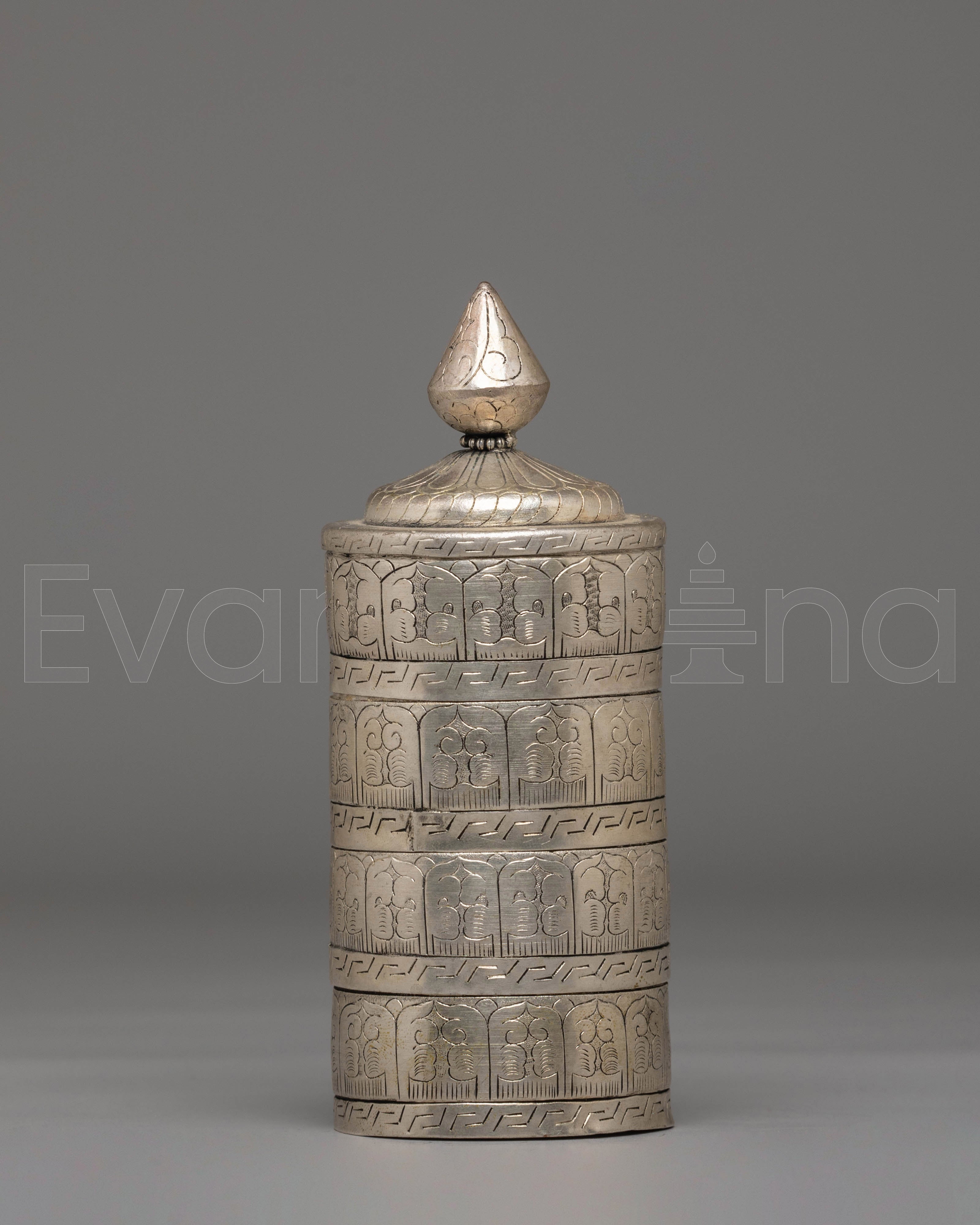 Decorative Tibetan Rice Offering Pot | Perfect for Rituals and Sacred Decor