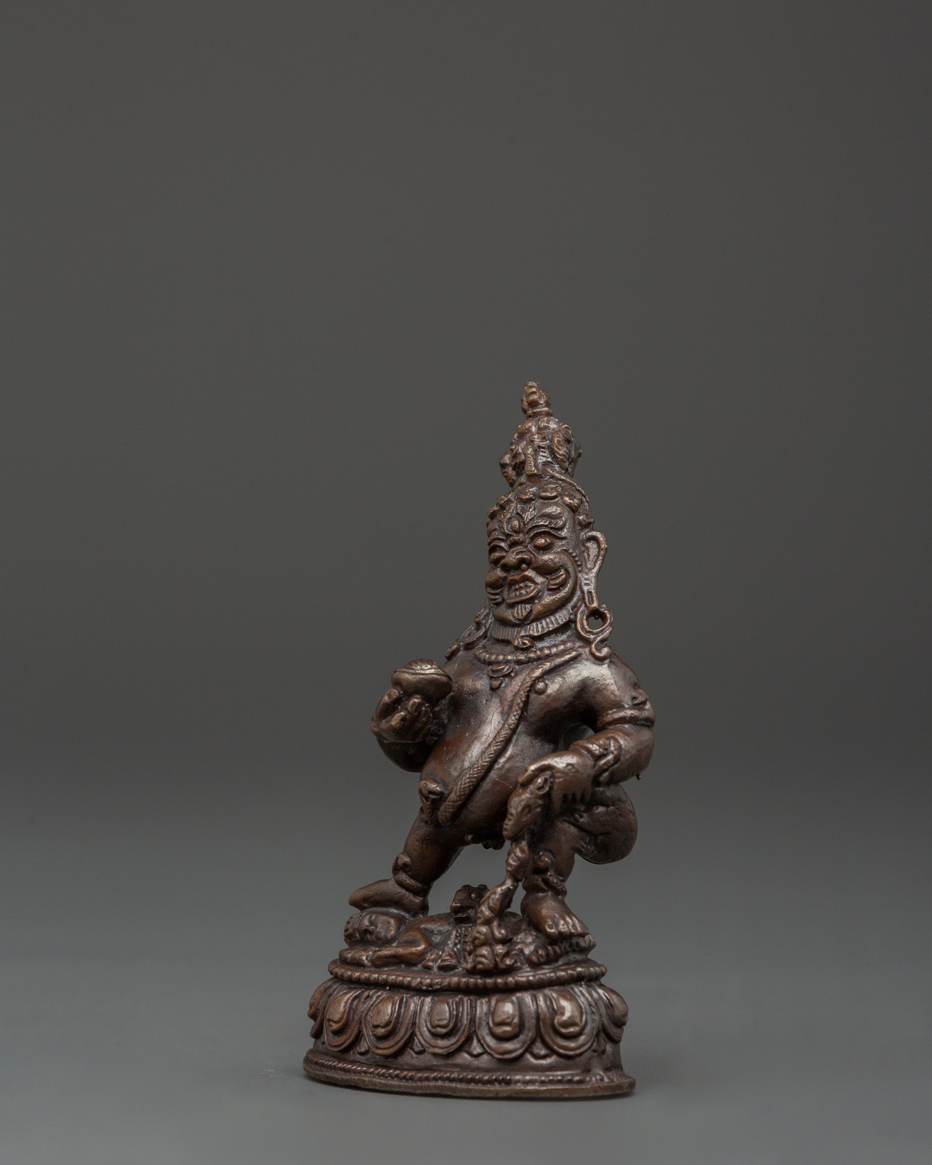 Statue of Black Dzambhala | Tibetan Wealth Deity