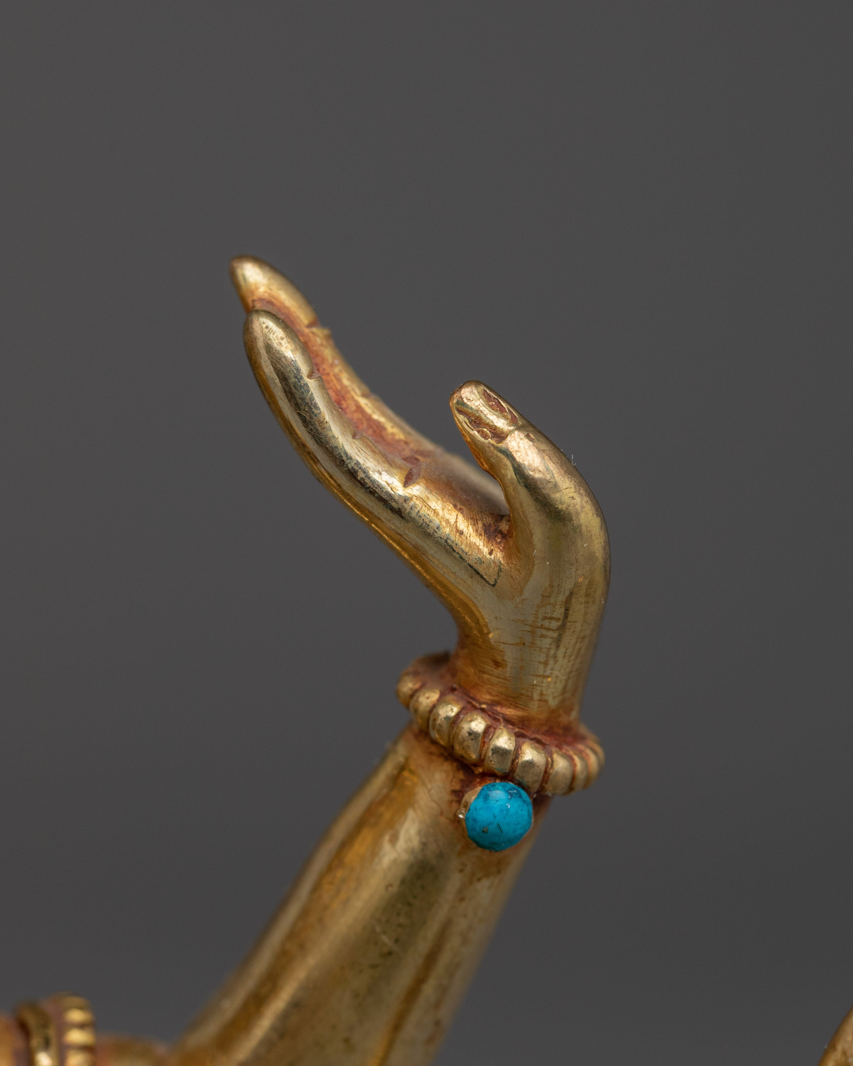 Tibetan Buddhist Deity Namgyalma Copper Statue | Spiritual Protector Sculpture