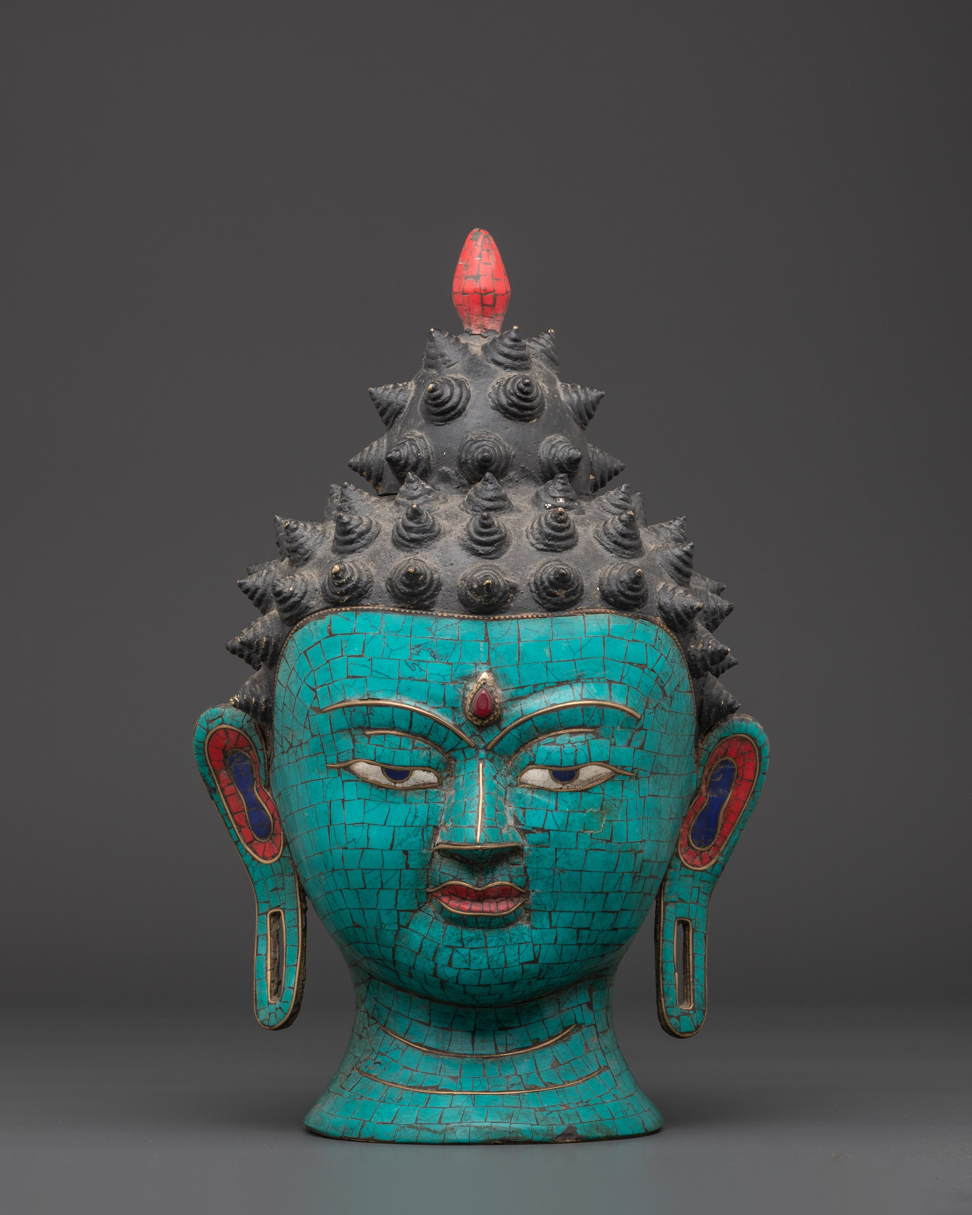 Tibetan Buddha Head Statue | Symbol of Spiritual Wisdom