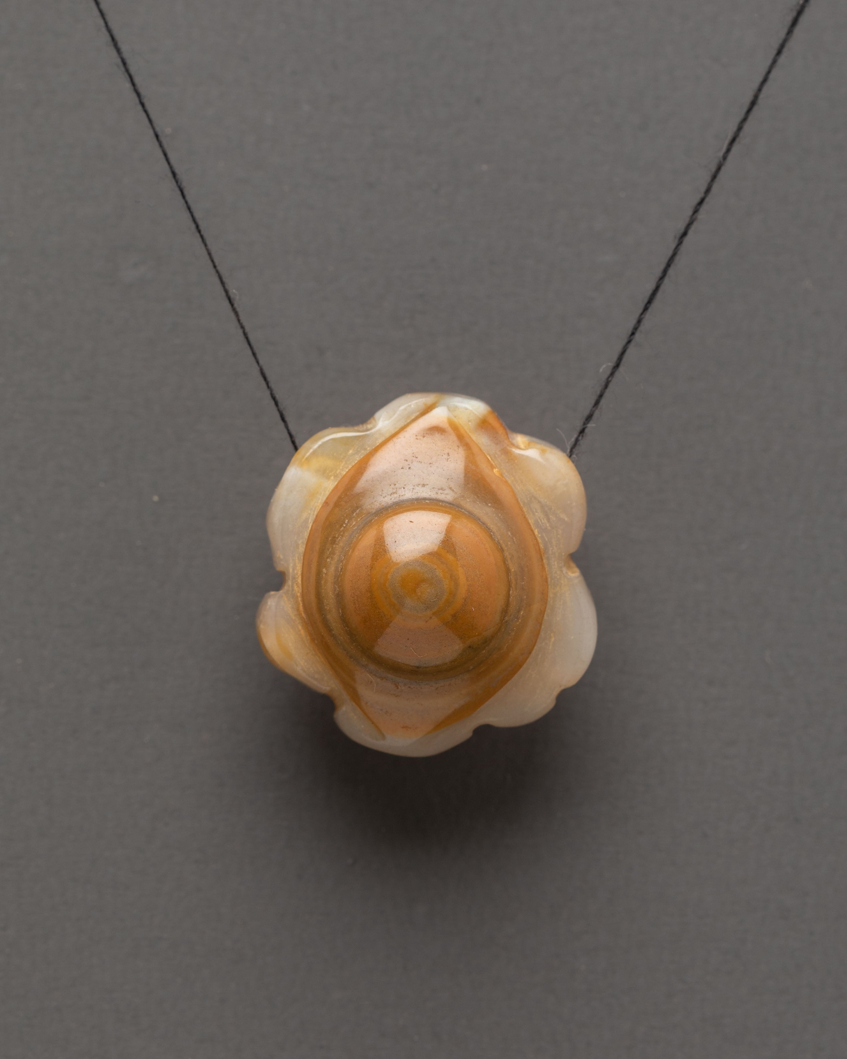 Carved Agate Stone Pendant | Natural Gemstone Jewelry