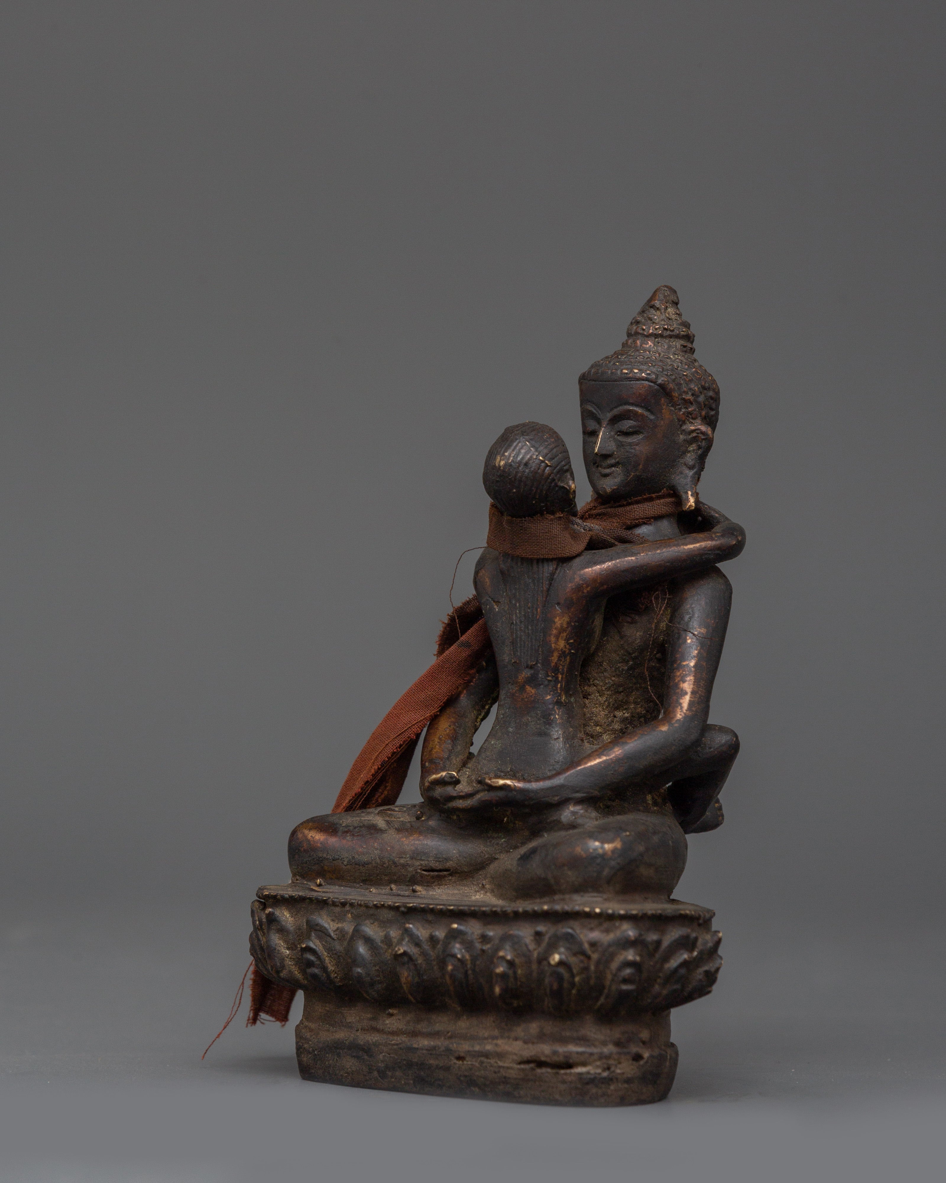 Tibetan Samantabhadra with consort | Tantric Yab Yum Deity Statue