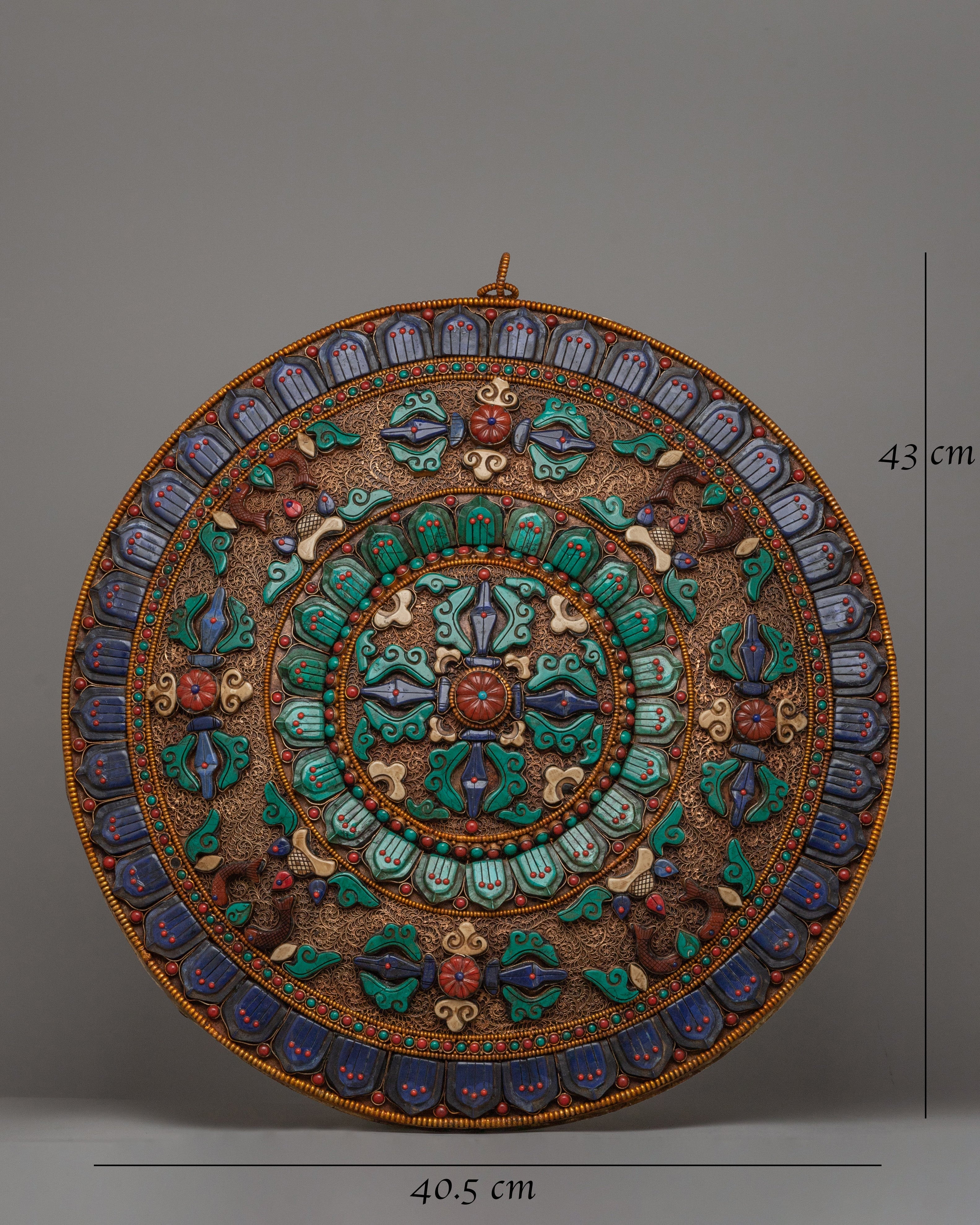 Vishwa Vajra Copper Mandala Wall Art | A Symbol of Harmony and Spirituality