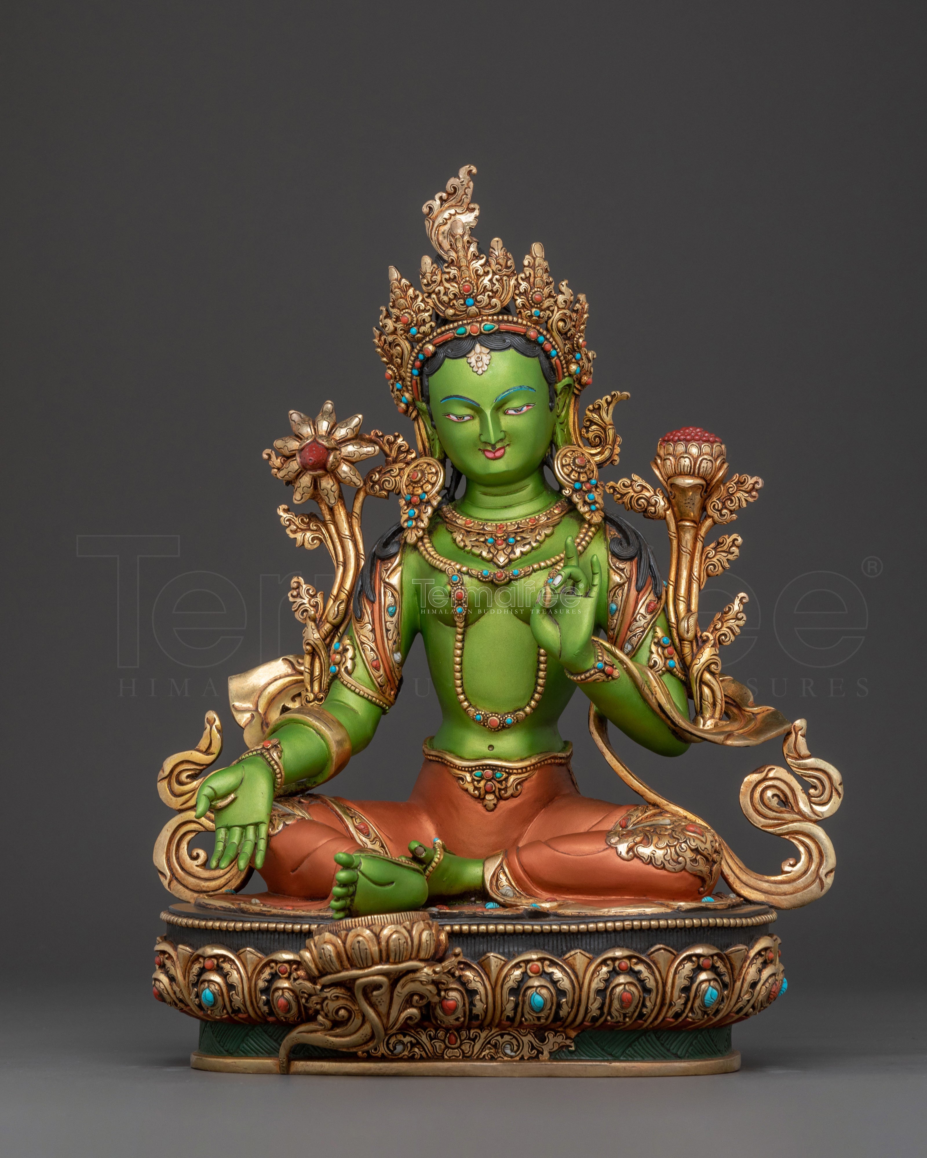 Green Tara Liberator Buddha Statue | Female Bodhisattva