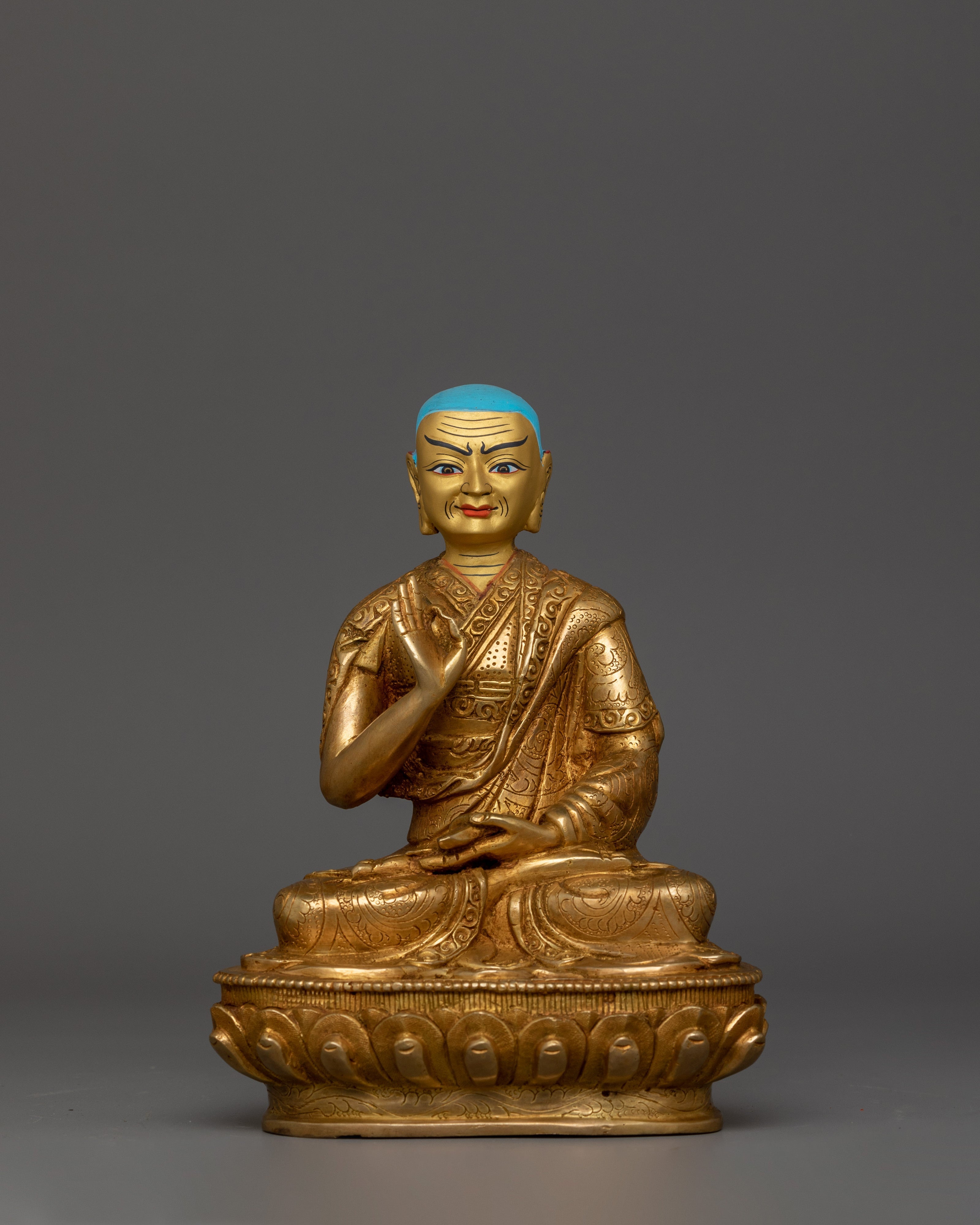Himalayan Figurine of Tsongkhapa Set | The Ocean of Wisdom