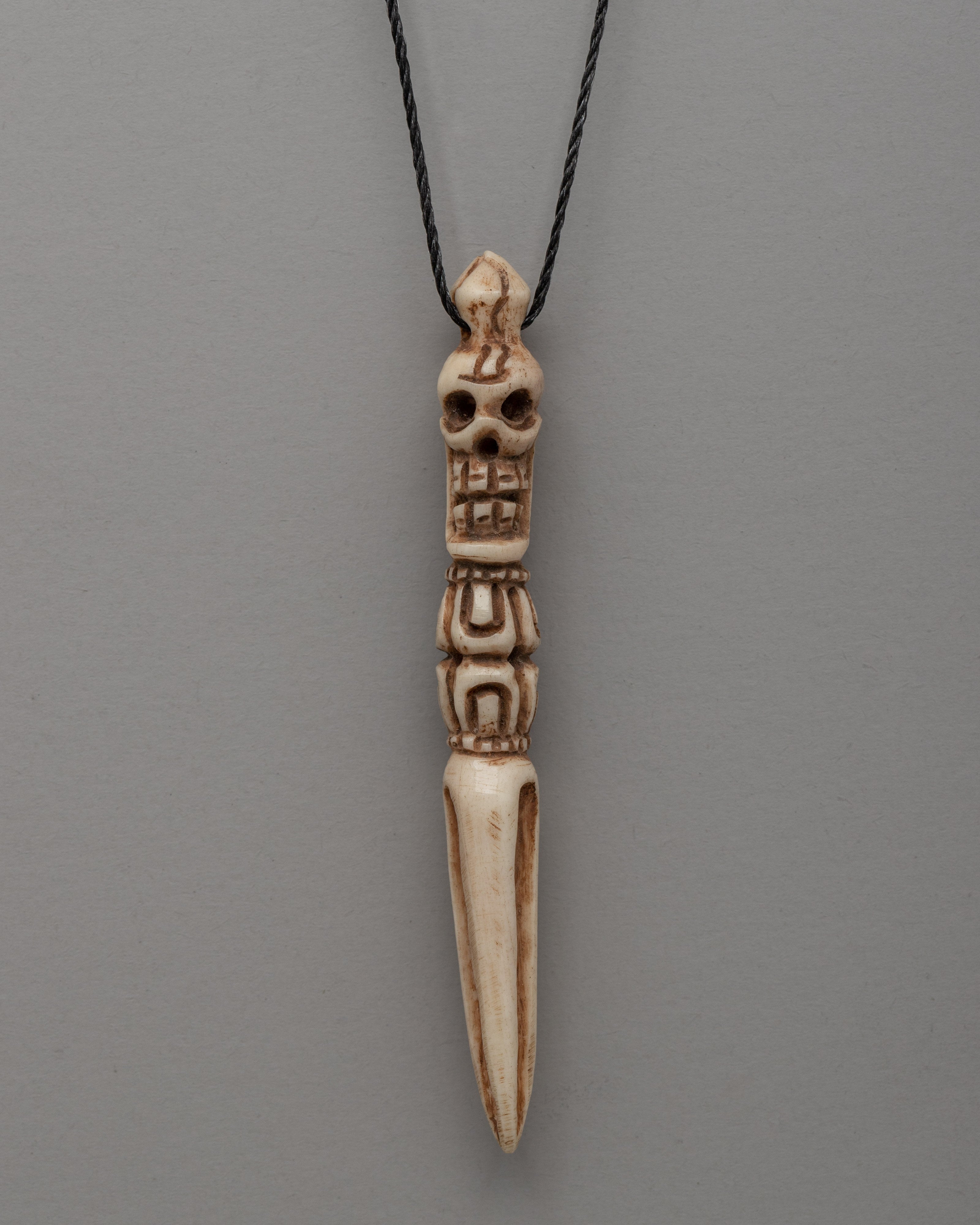 Handmade Buffalo Bone Buddhist Locket