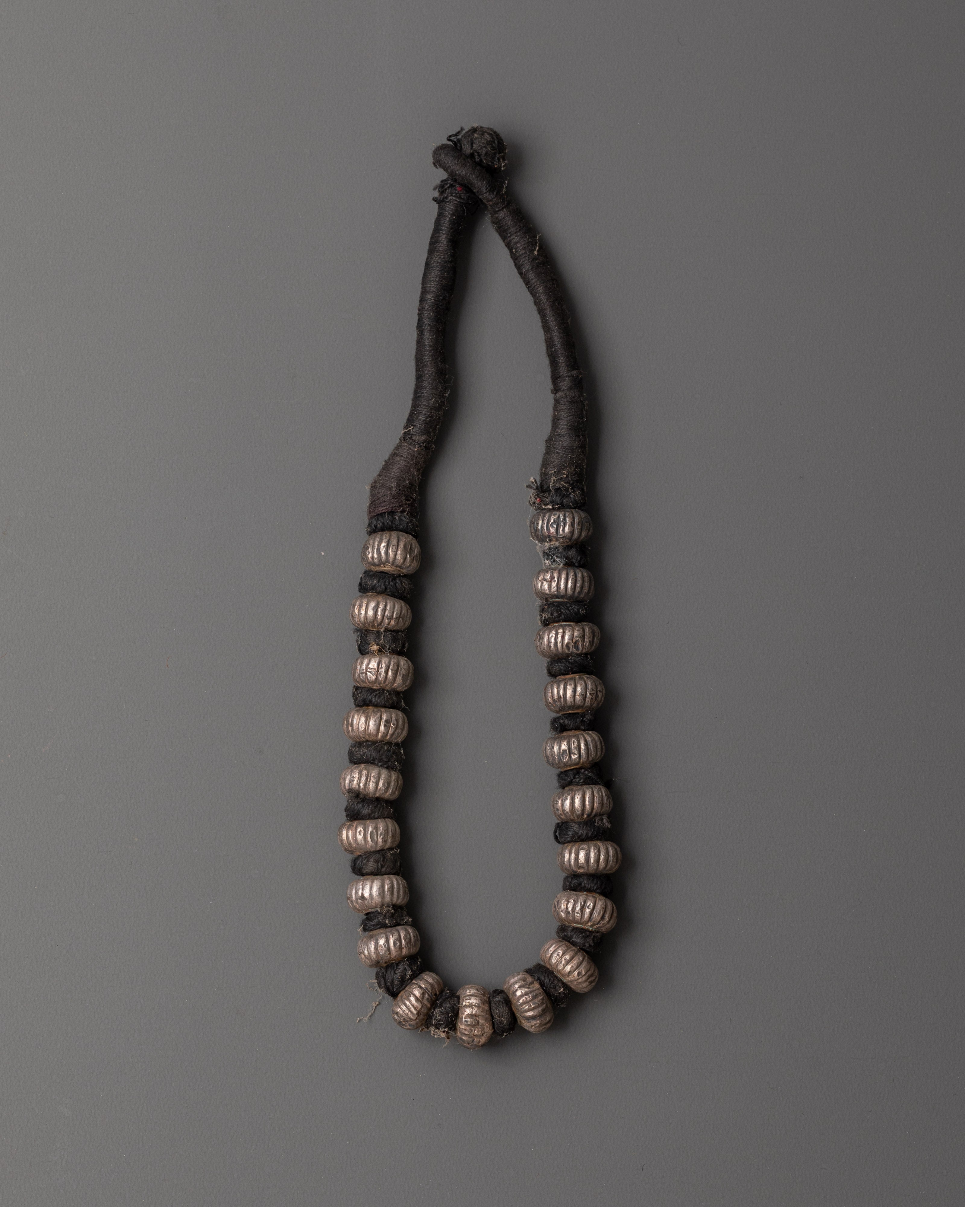 Handmade Traditional Silver Mala | Silver Beads for Spiritual Practice