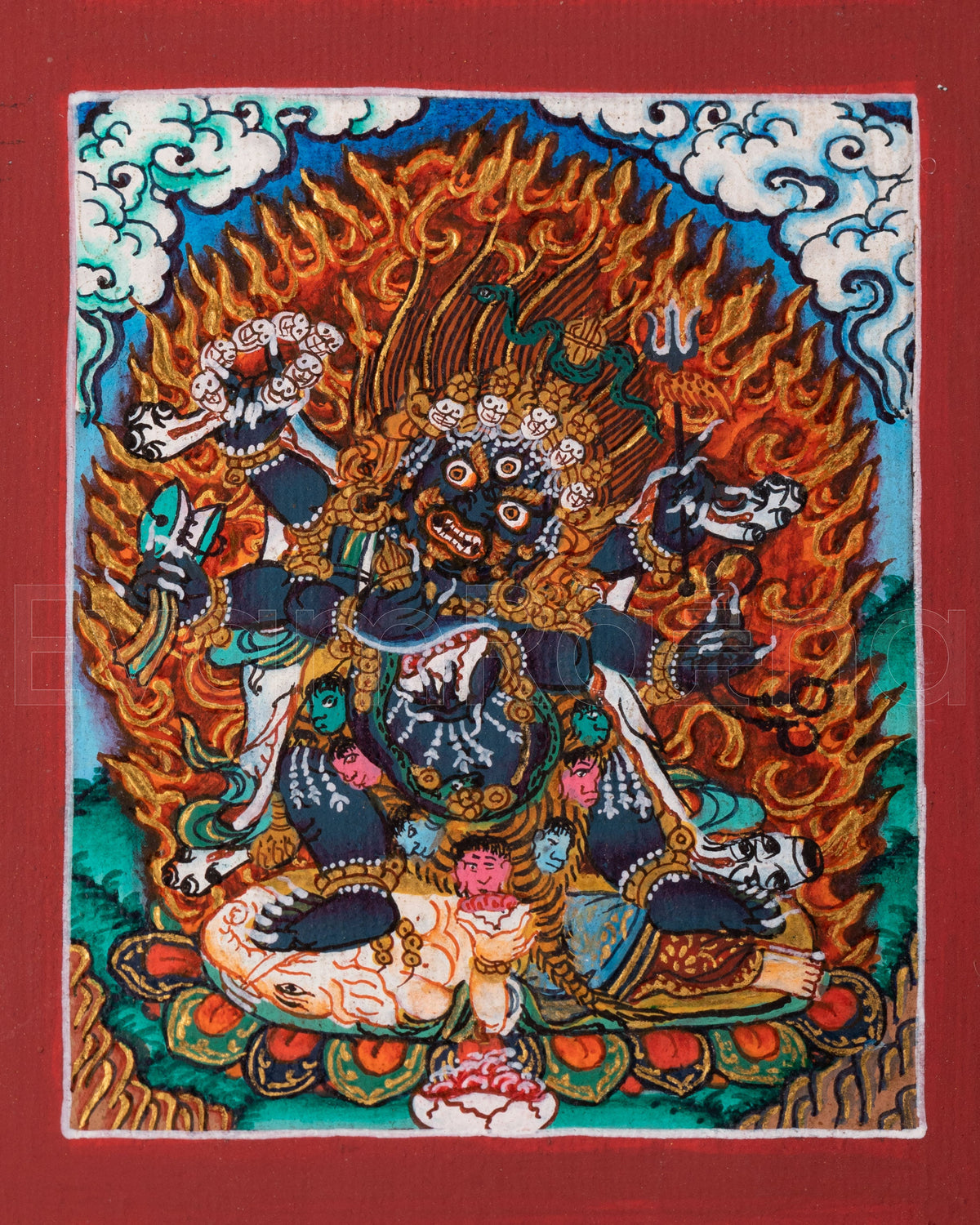 Mahakala Thangka Locket