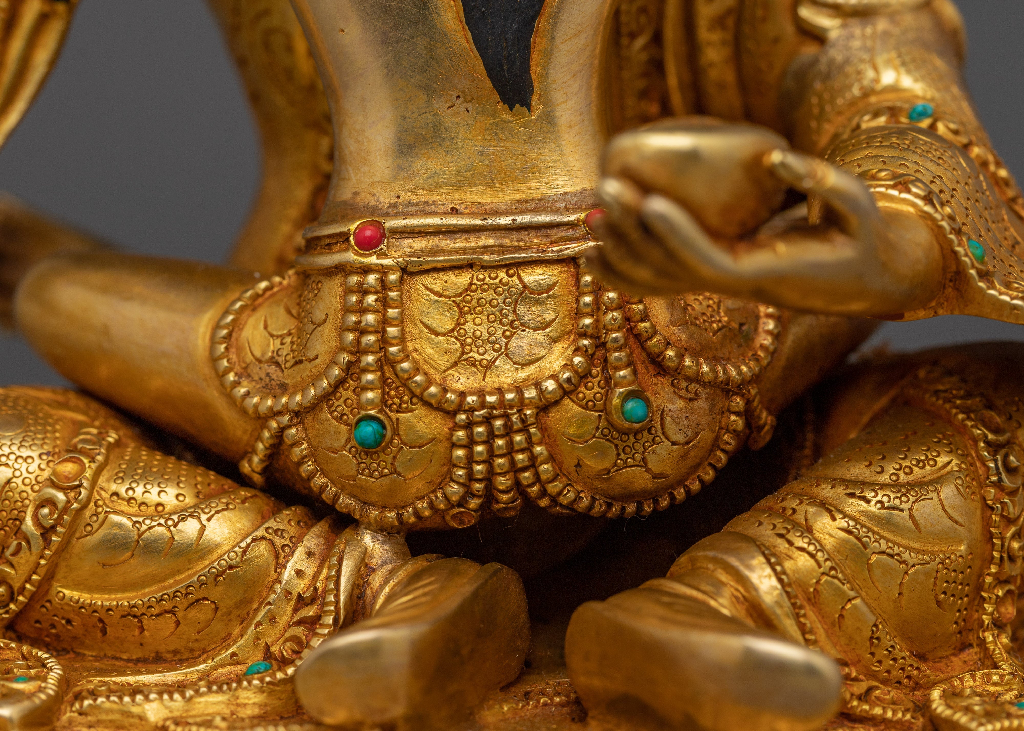 Divine Tantric Master Guru Rinpoche with Consort | Padmasambhava Statue