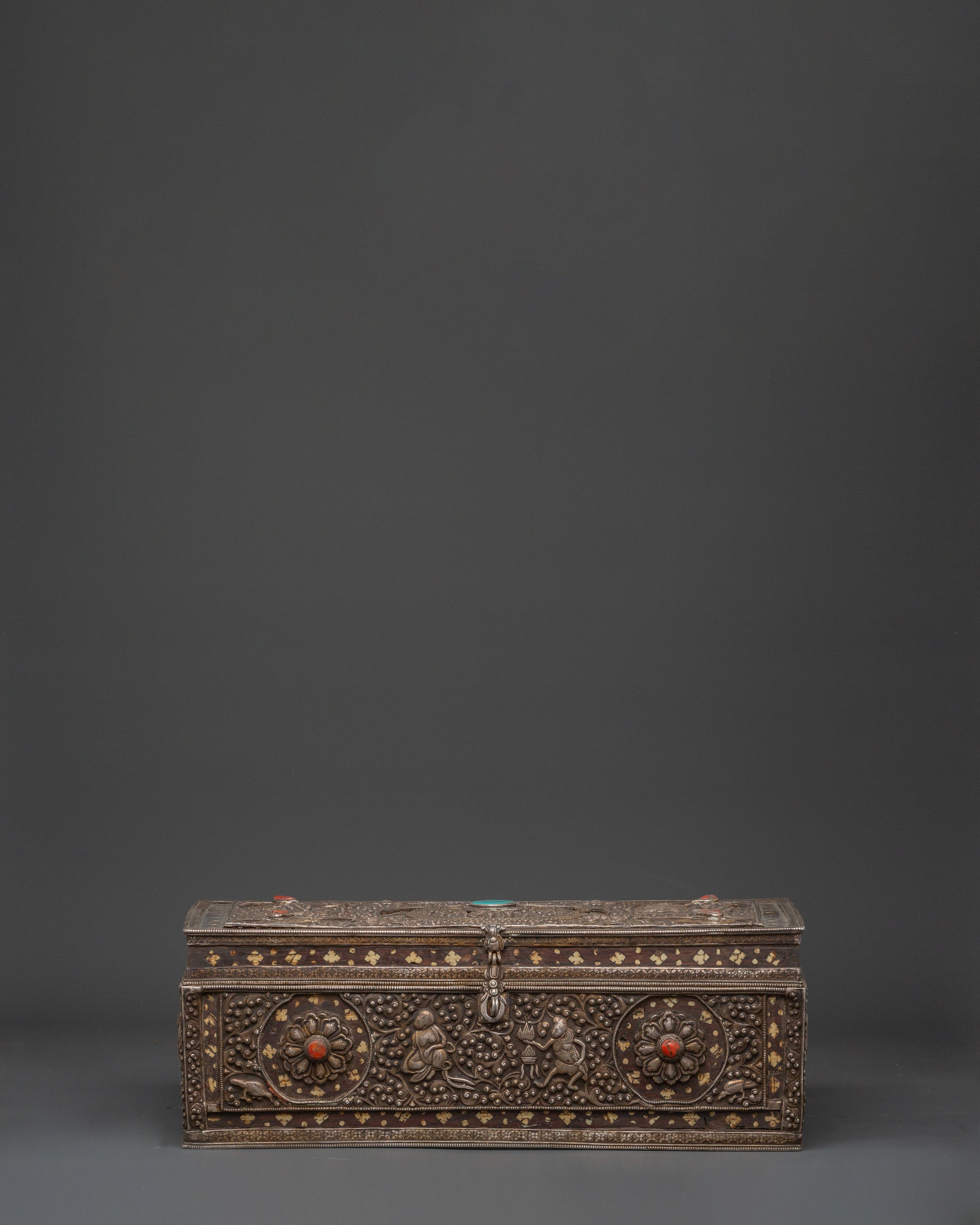 Pure Silver Treasure Box for Home Decor