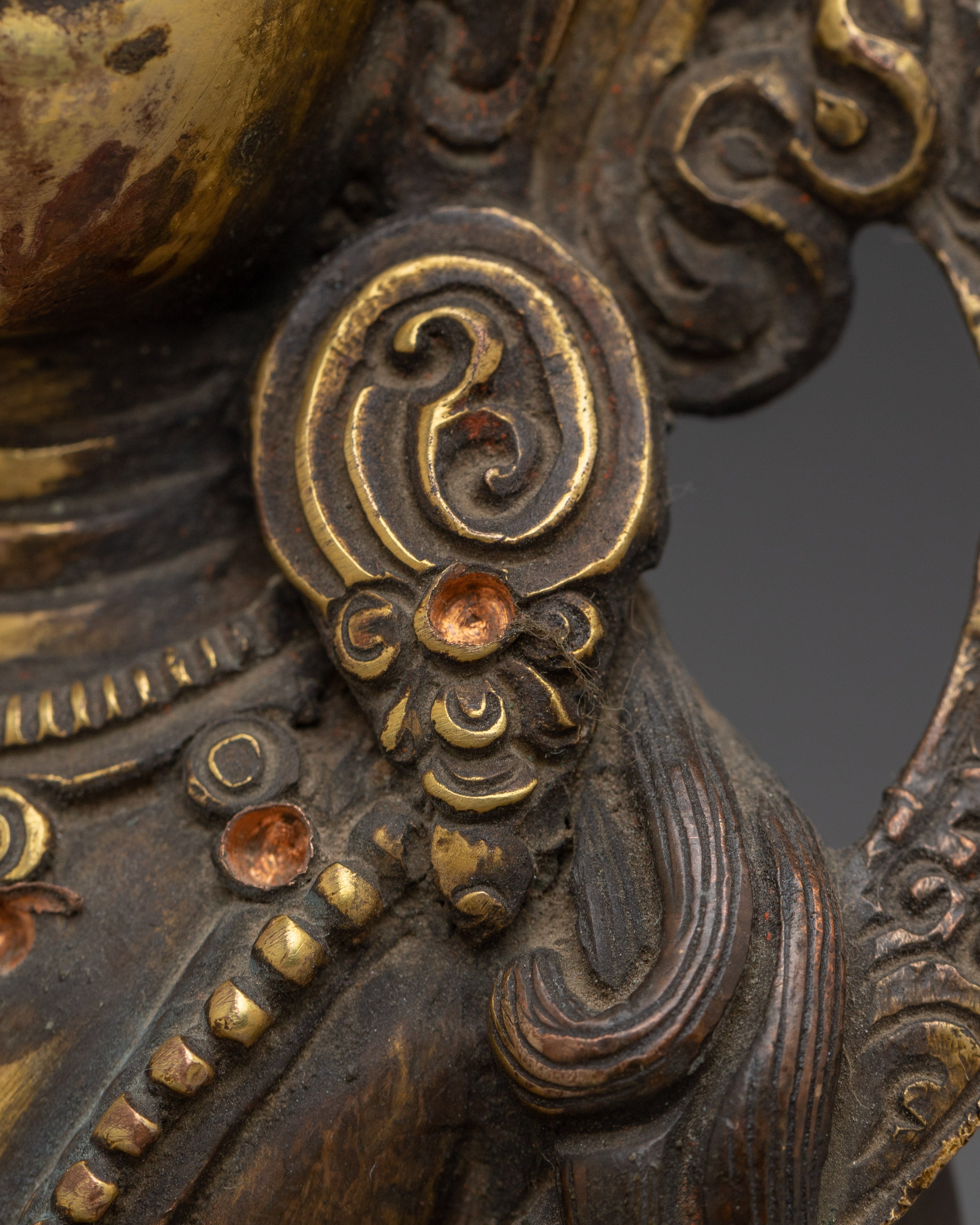 Handcrafted Copper Amitayus Statue | Tibetan Buddha Sculpture