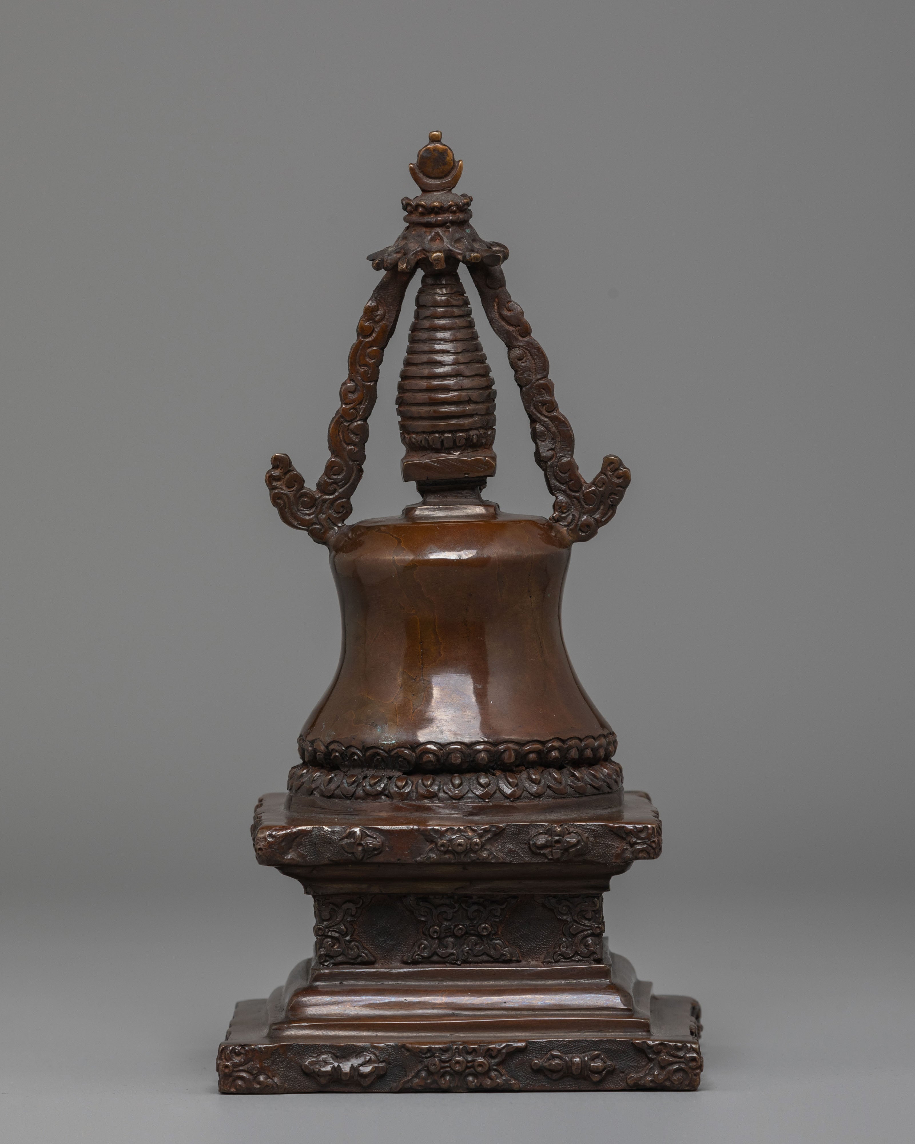 Handmade Decorative Copper Stupa