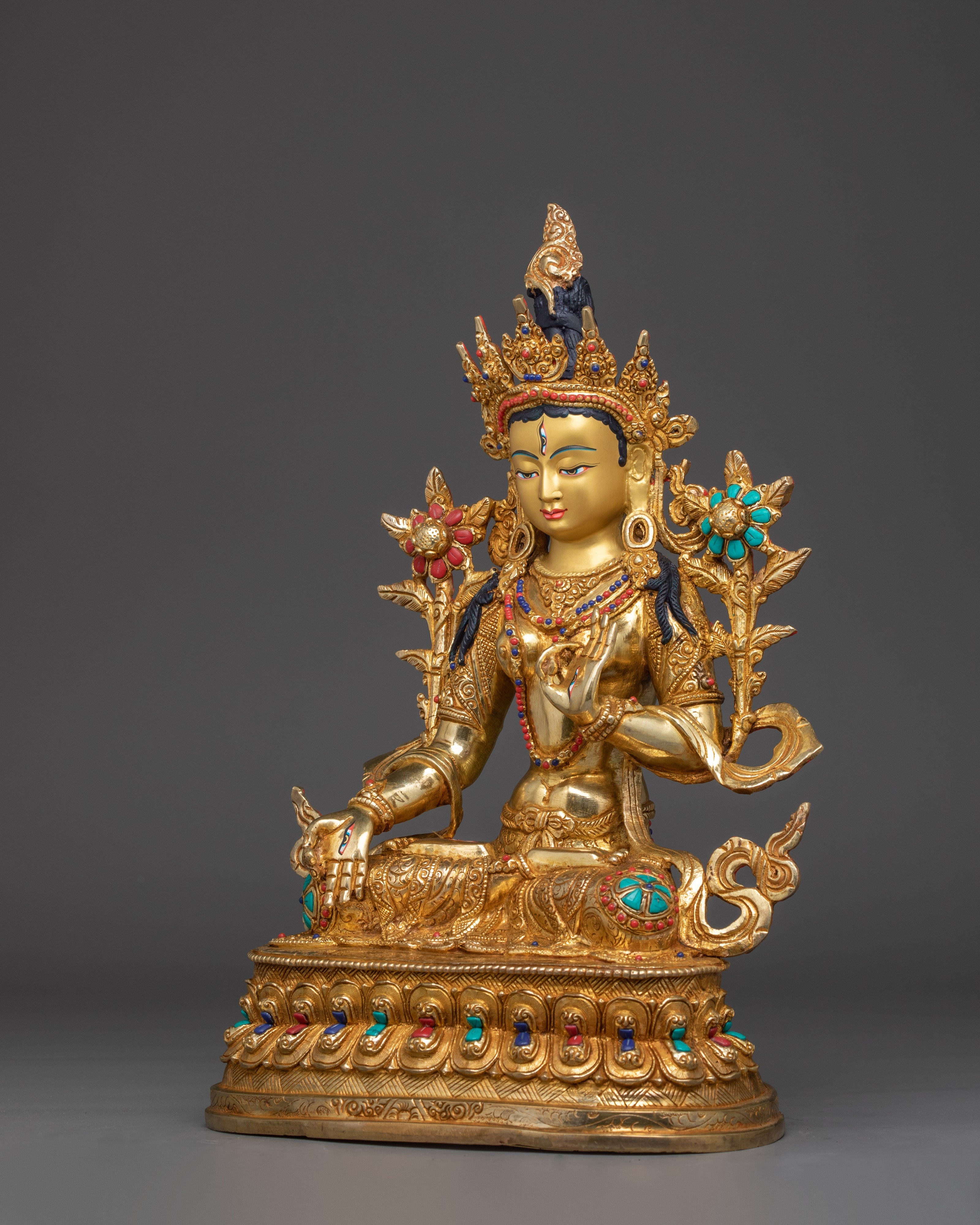 Peaceful Compassion Deity of White Tara | The Bodhisattva of Long Life