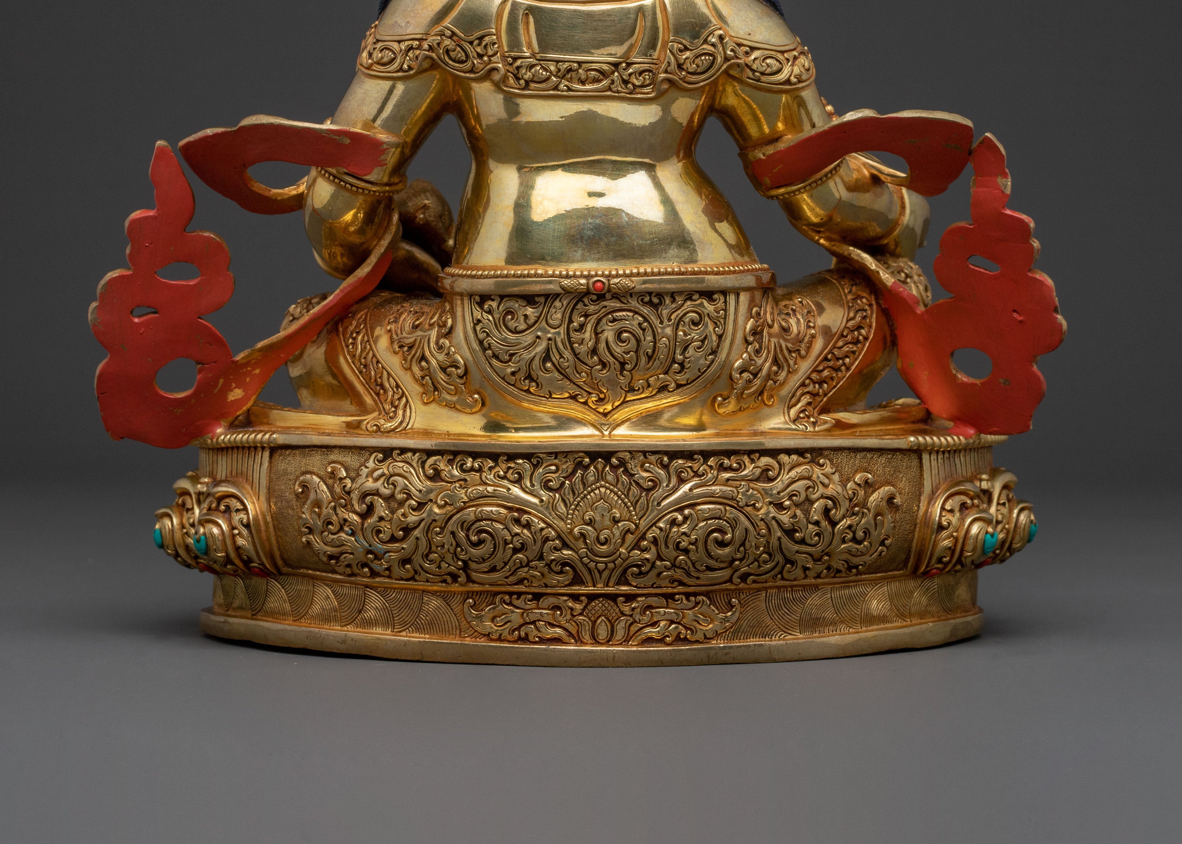 Prosperous Dzambhala Wealth Statue – Gilded Masterpiece