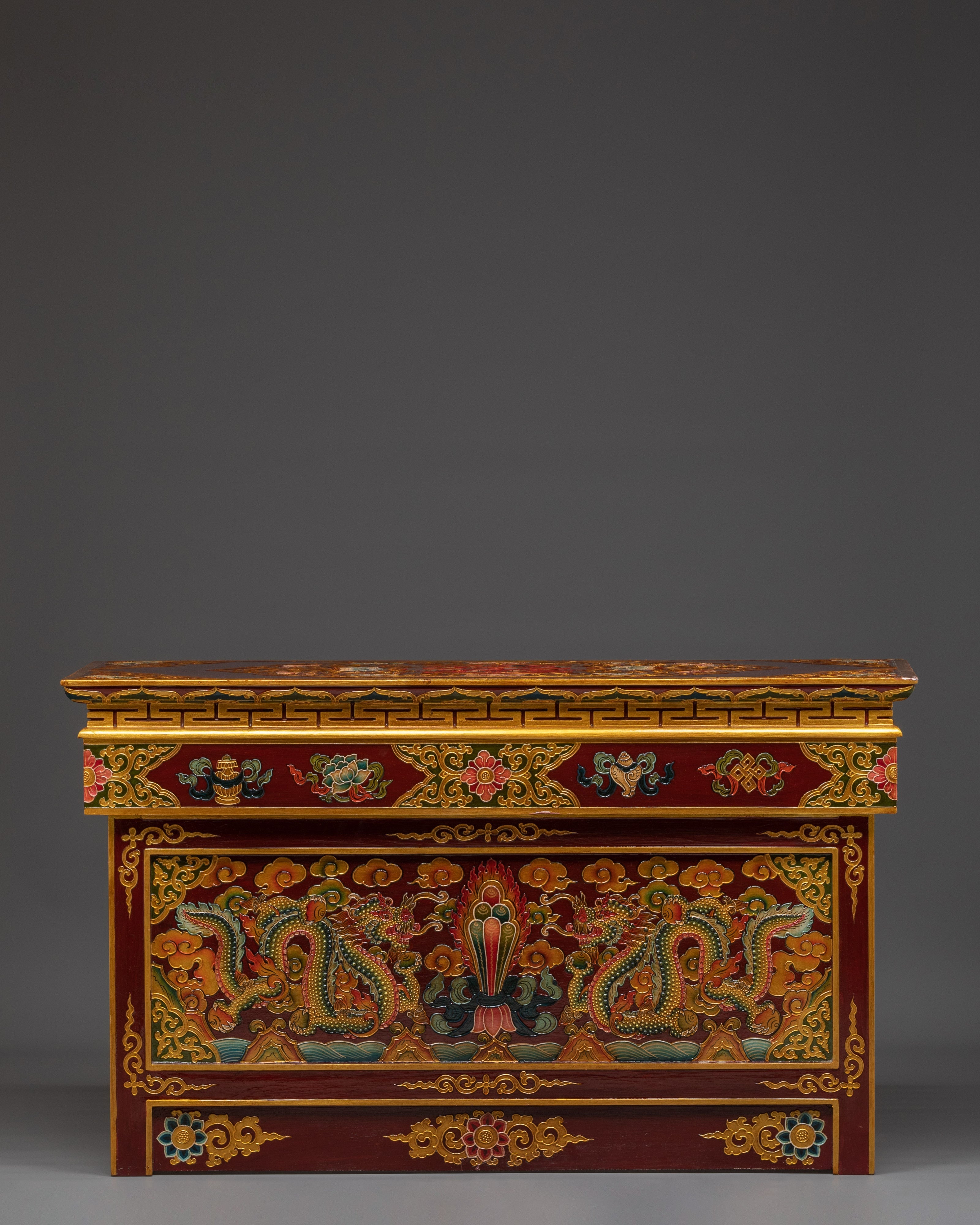 Hand Painted Tibetan Folding Table