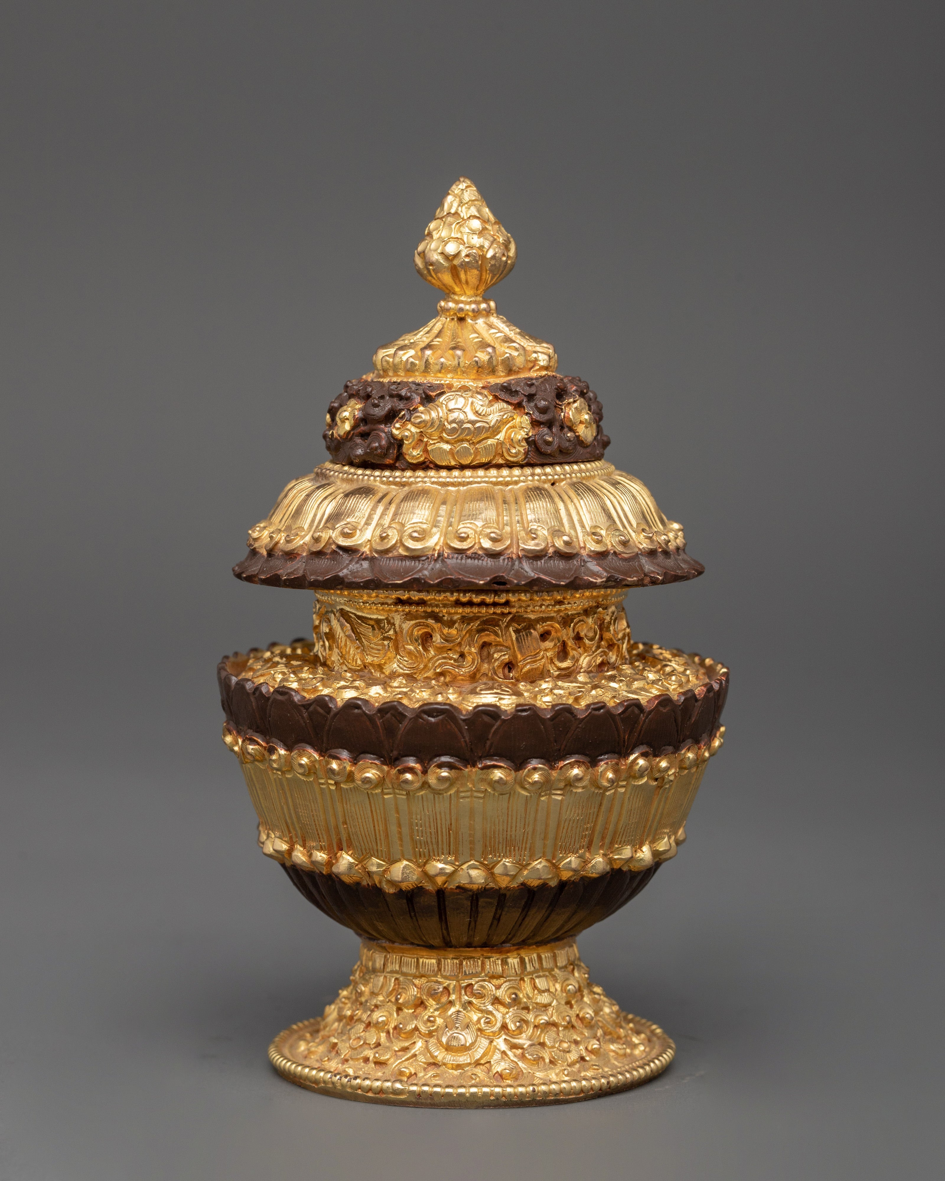 gold-plated-tibetan-copper-rice-pot