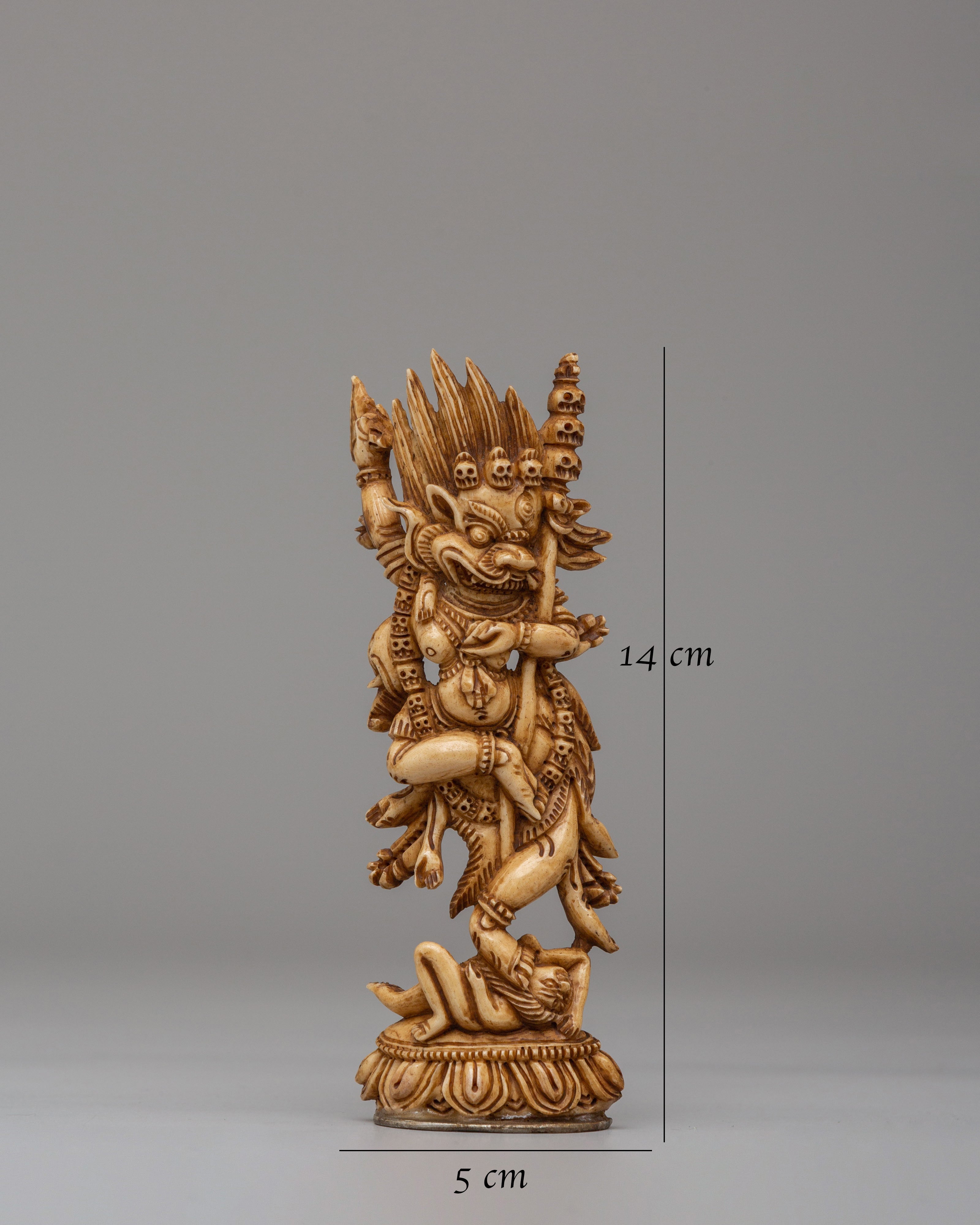 Sacred Dorje Phagmo Bone Sculpture | Handcrafted Ritual Artifact