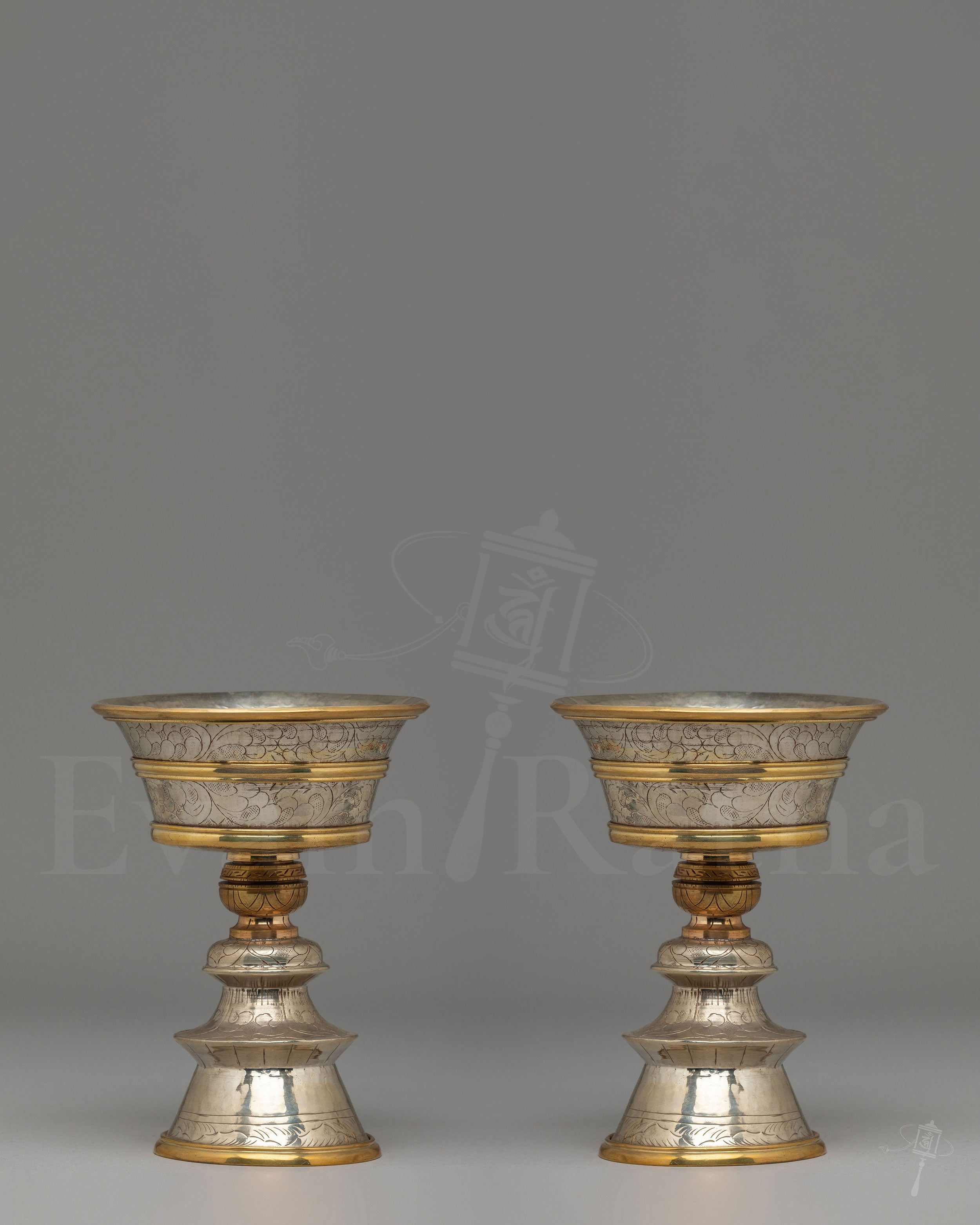 Buddhist Light Offering Lamp Set