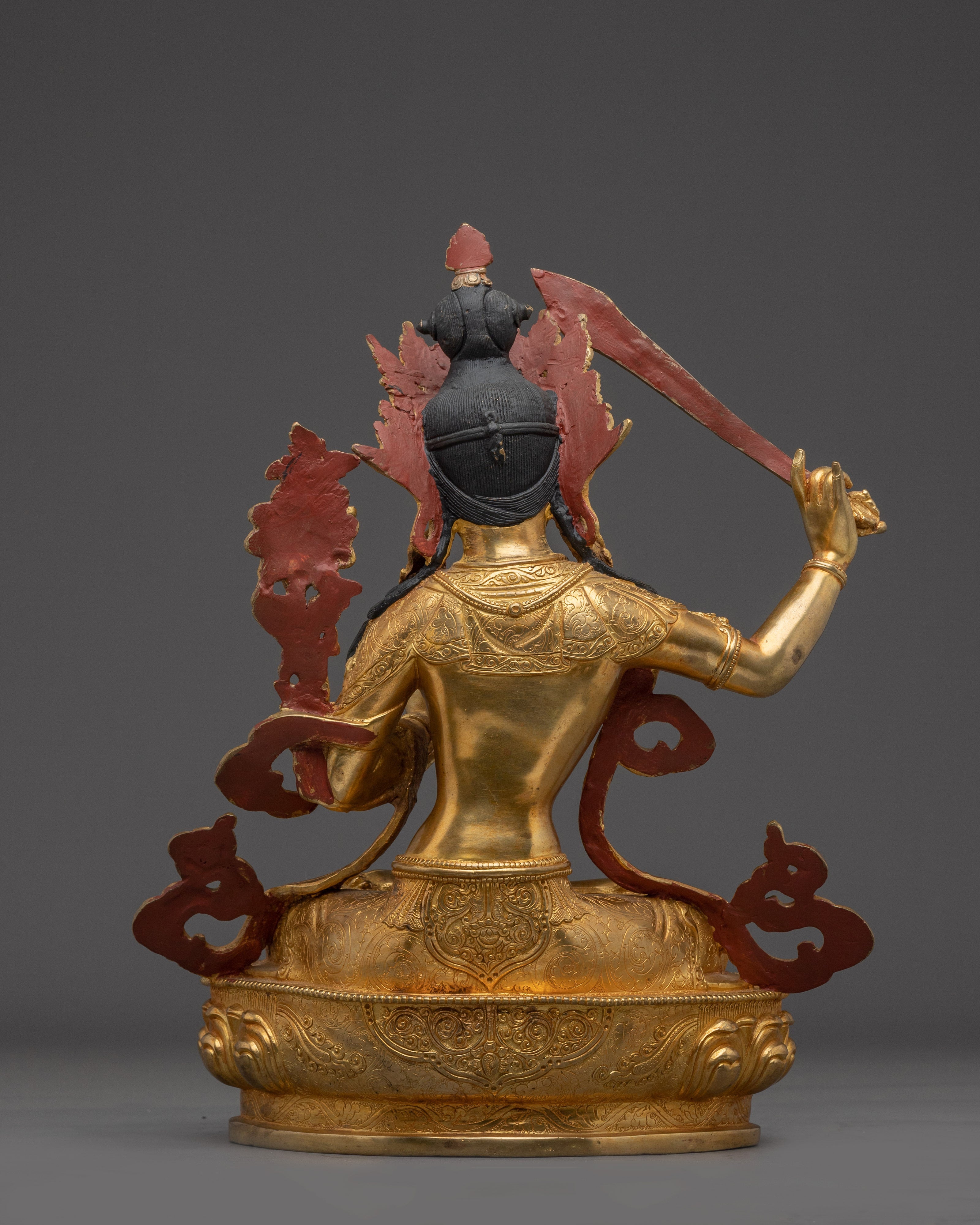 Handmade Figurine of Manjushri | Wisdom Bodhisattva Statue