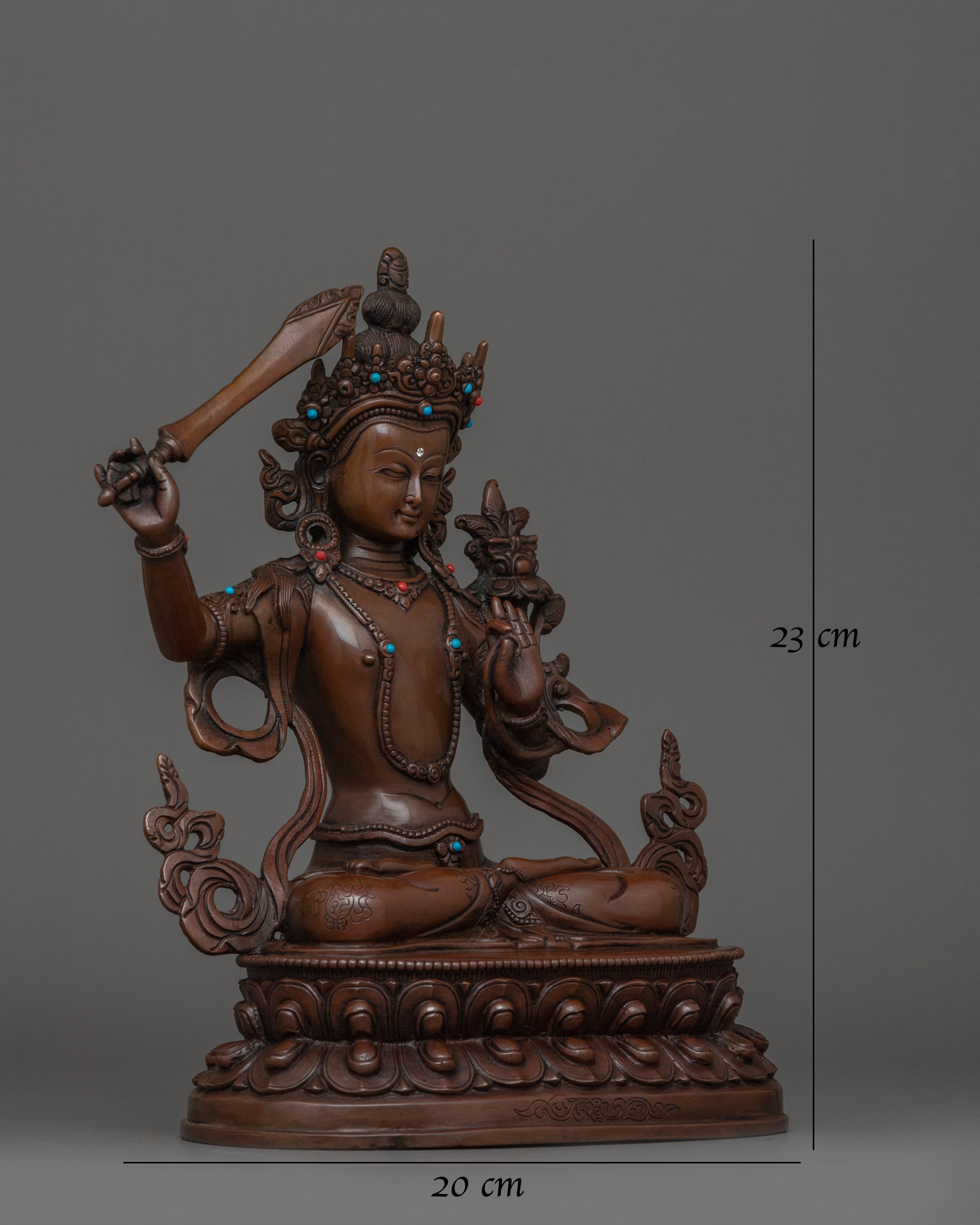 figurine-of-bodhisattva-of-wisdom-manjushri