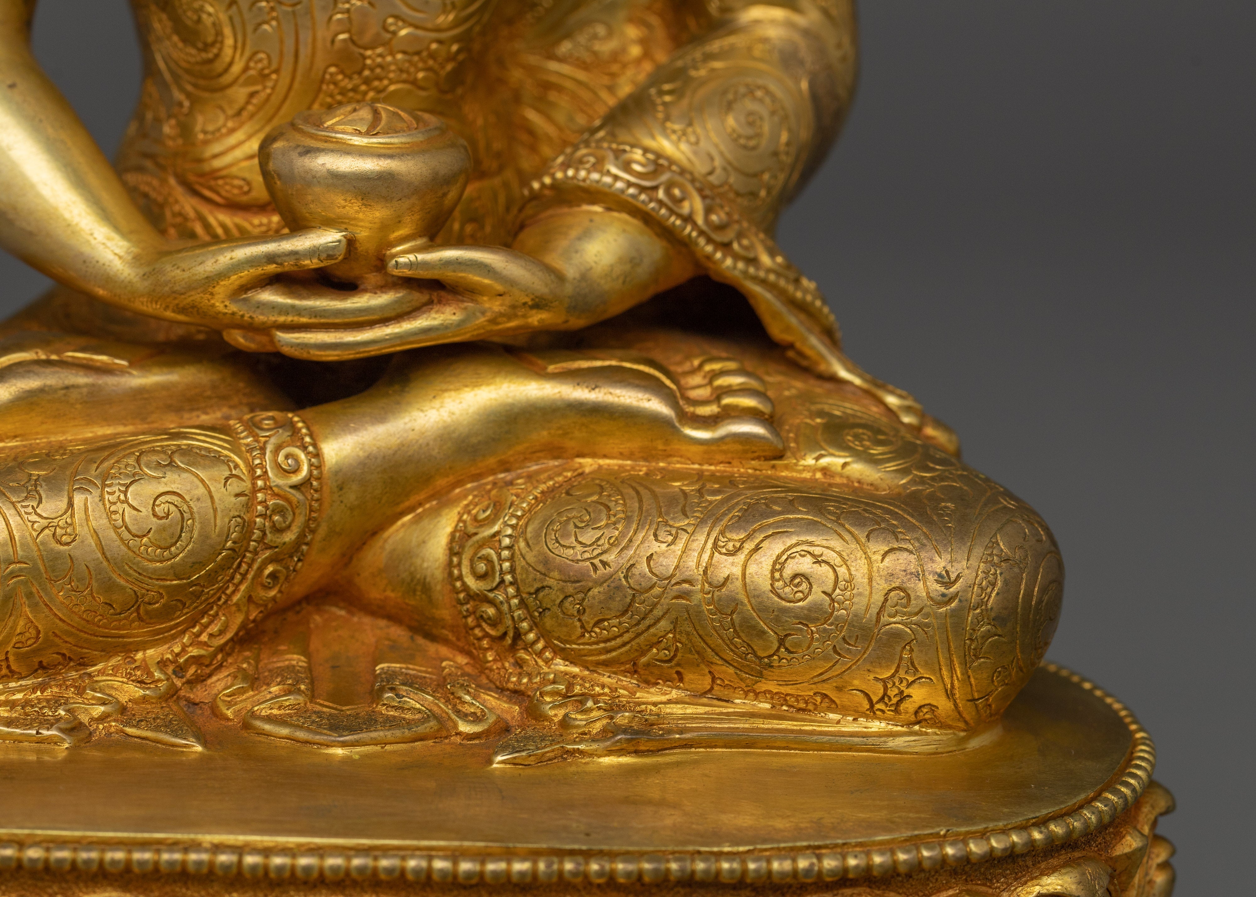 Buddha of Eternal Life Amitabha | Copper Body Sculpture