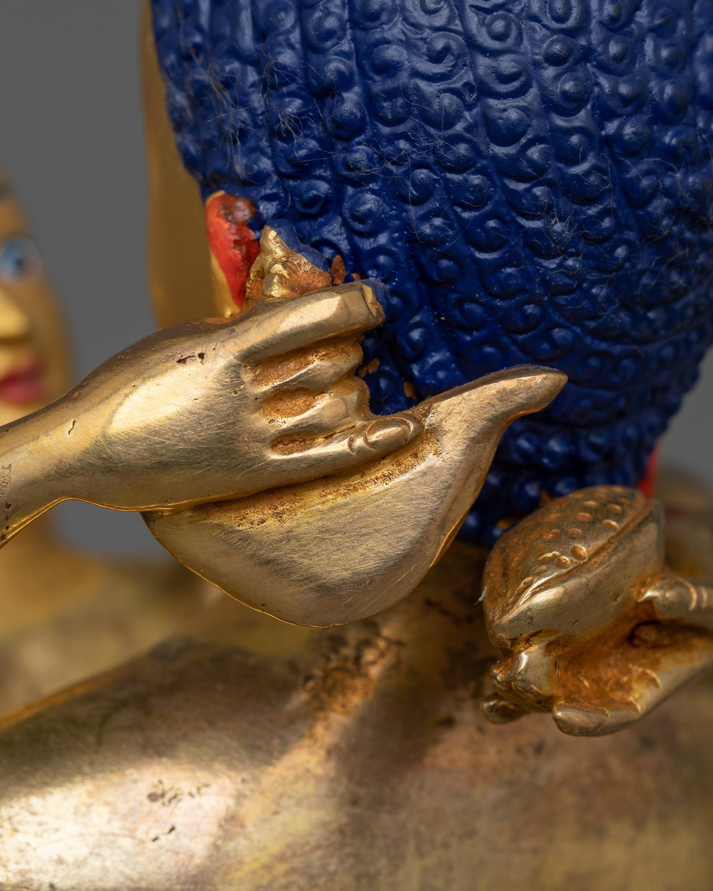 8.5 Inches SamanthaBhadra with Consort Statue | Embodiment of Compassion