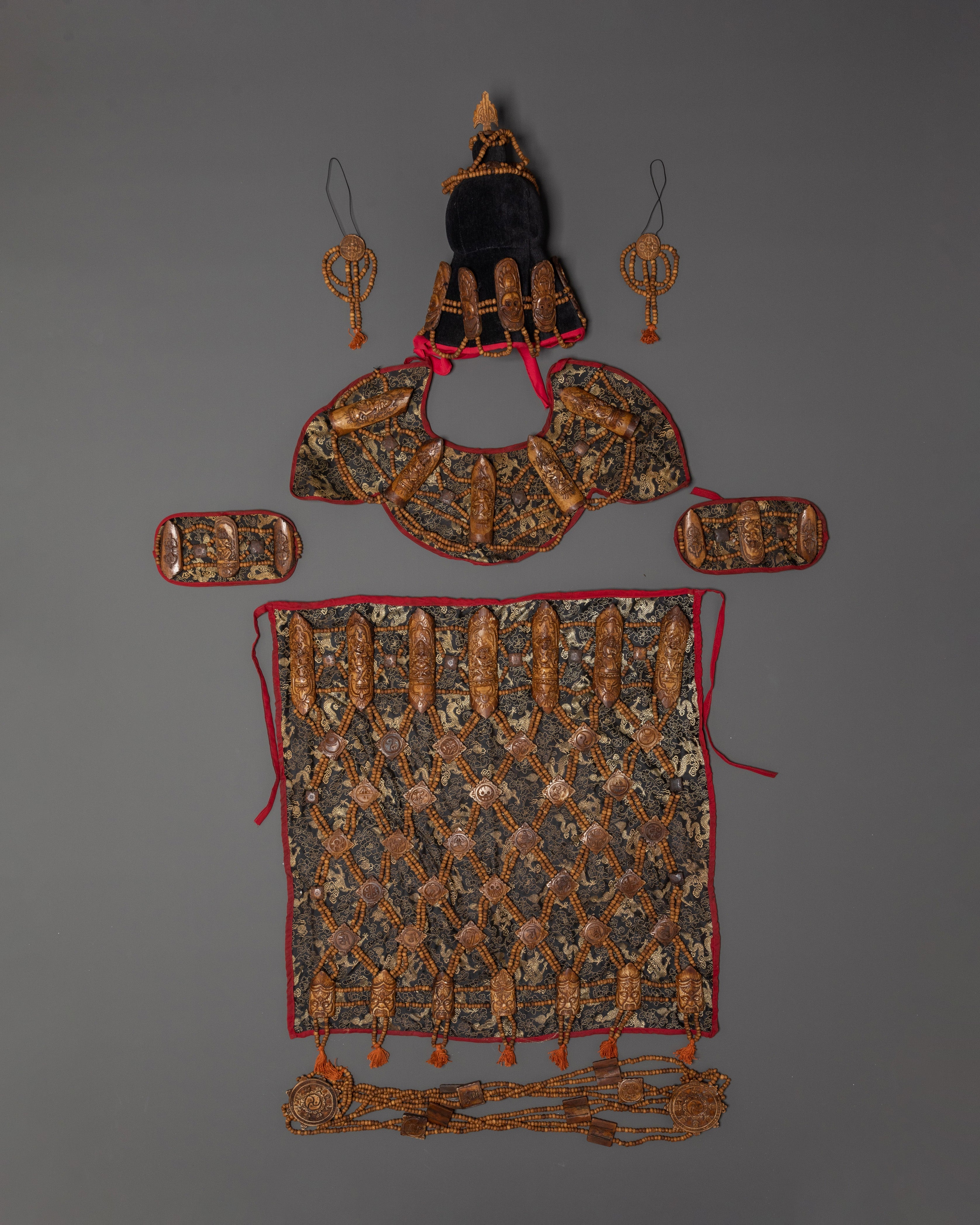 Tibetan Yak bone Guru Fabric