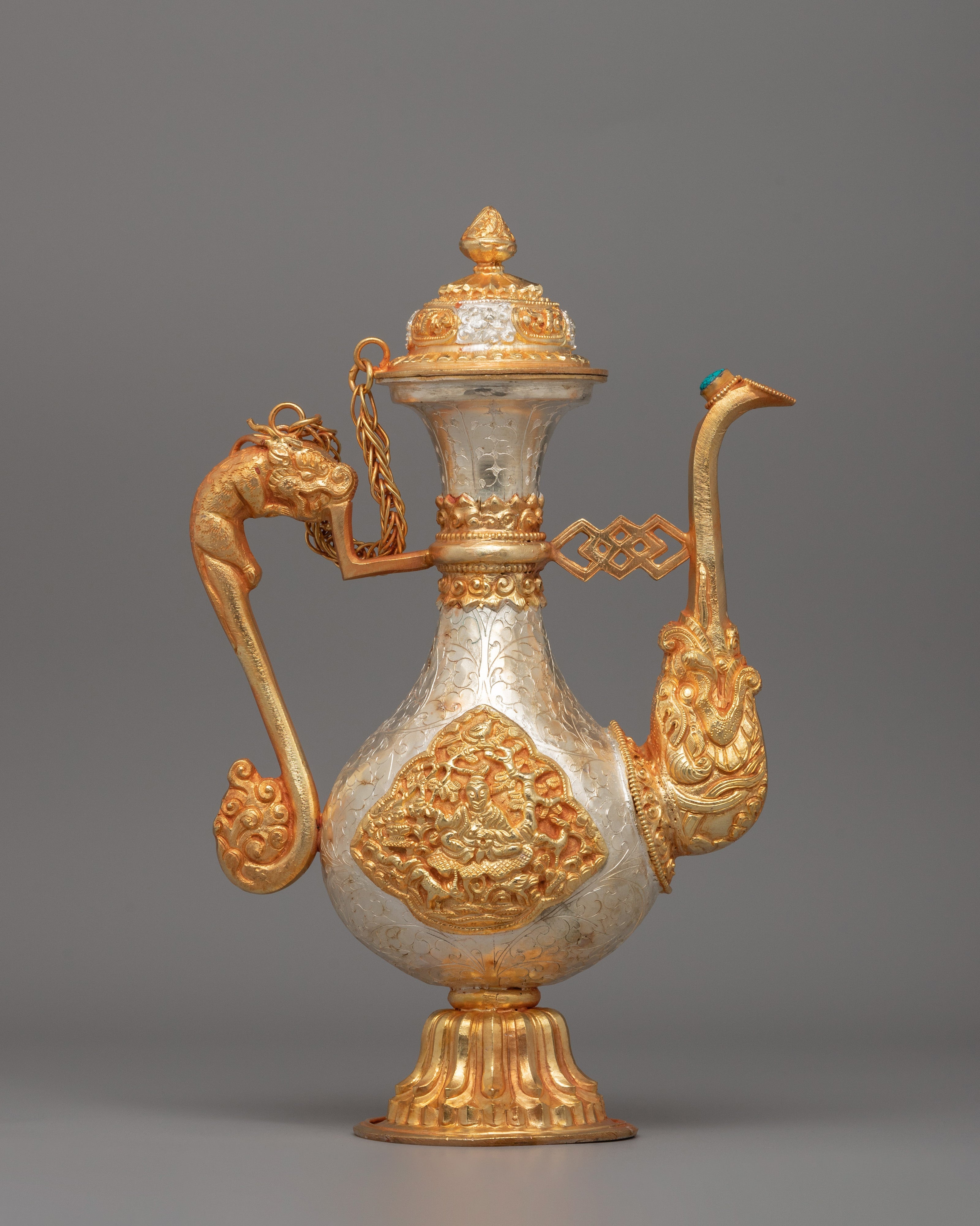 Traditional Tibetan Buddhist Ceremonial Ewer