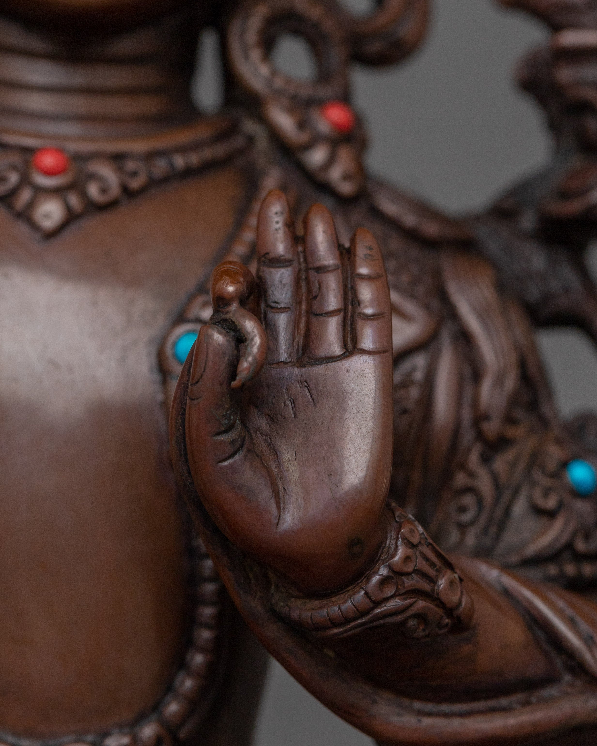 Handcrafted Figurine of Bodhisattva of Wisdom Manjushri | The Radiant Sword of Clarity