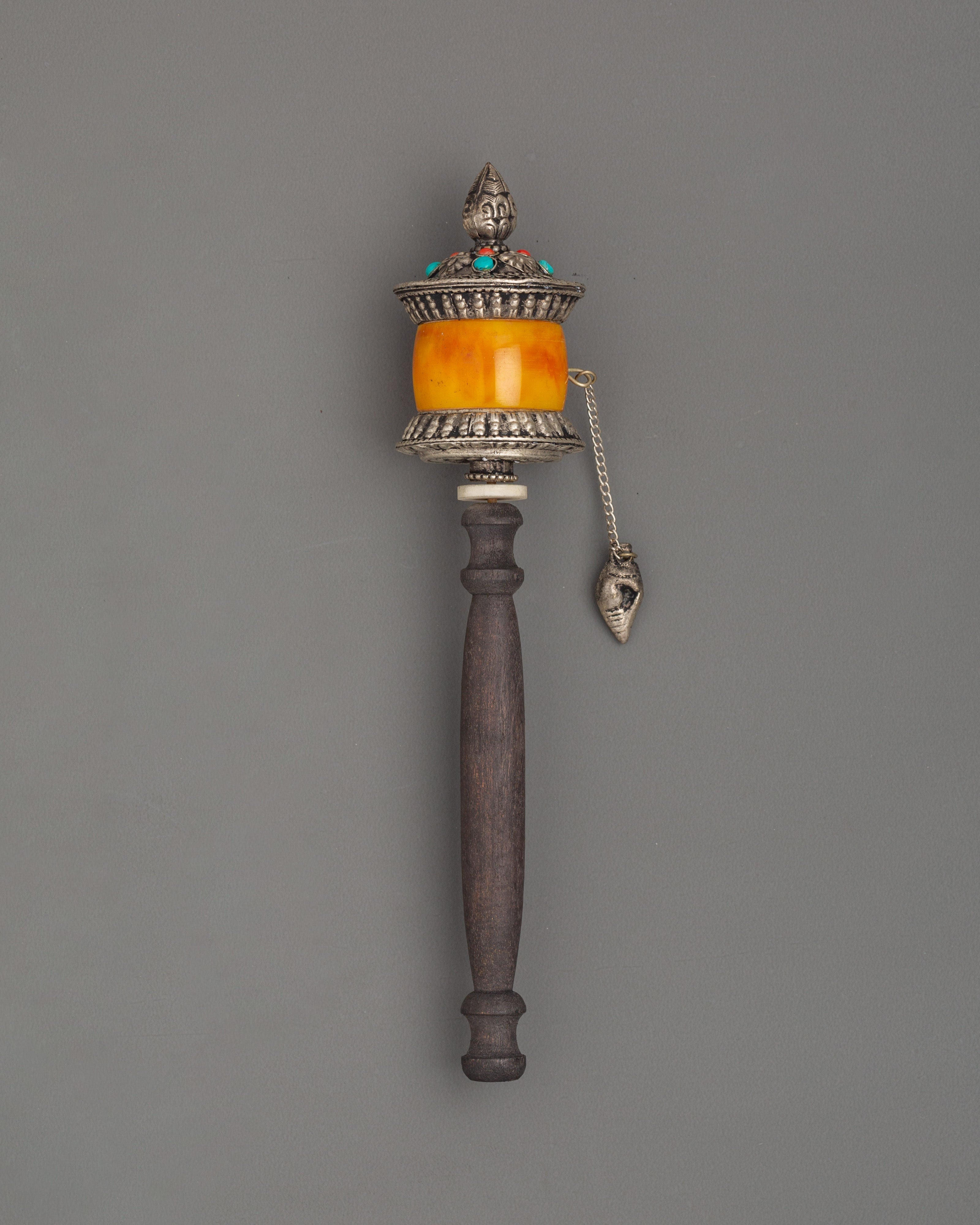 tibetan-prayer-wheel-with-amber