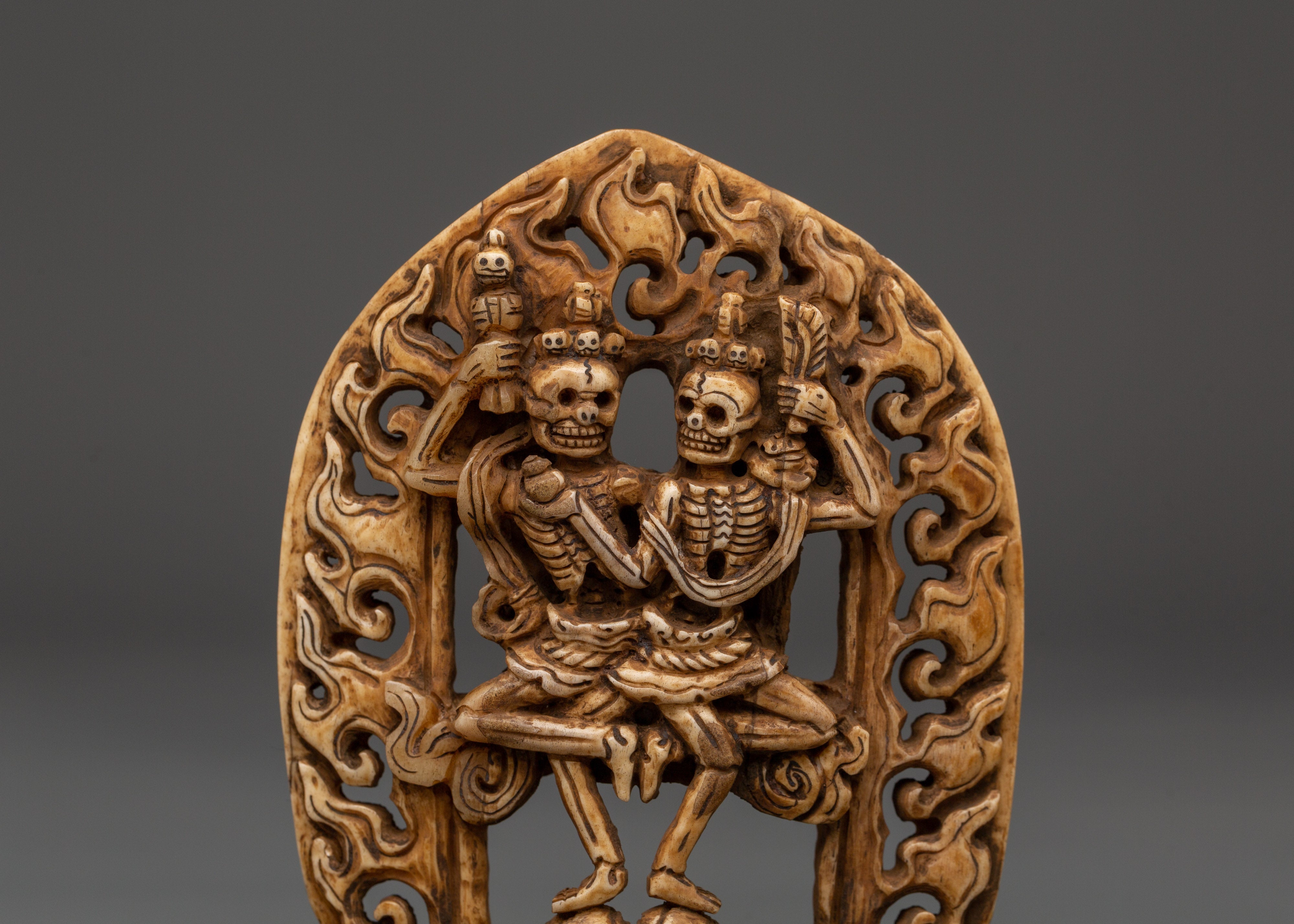 Tibetan Skeleton Deity Chitipati Statue | Symbol of Impermanence