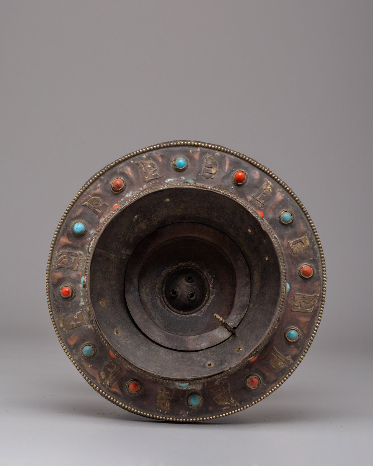 Incense Holder For Ritual | Copper Body With Gemstones