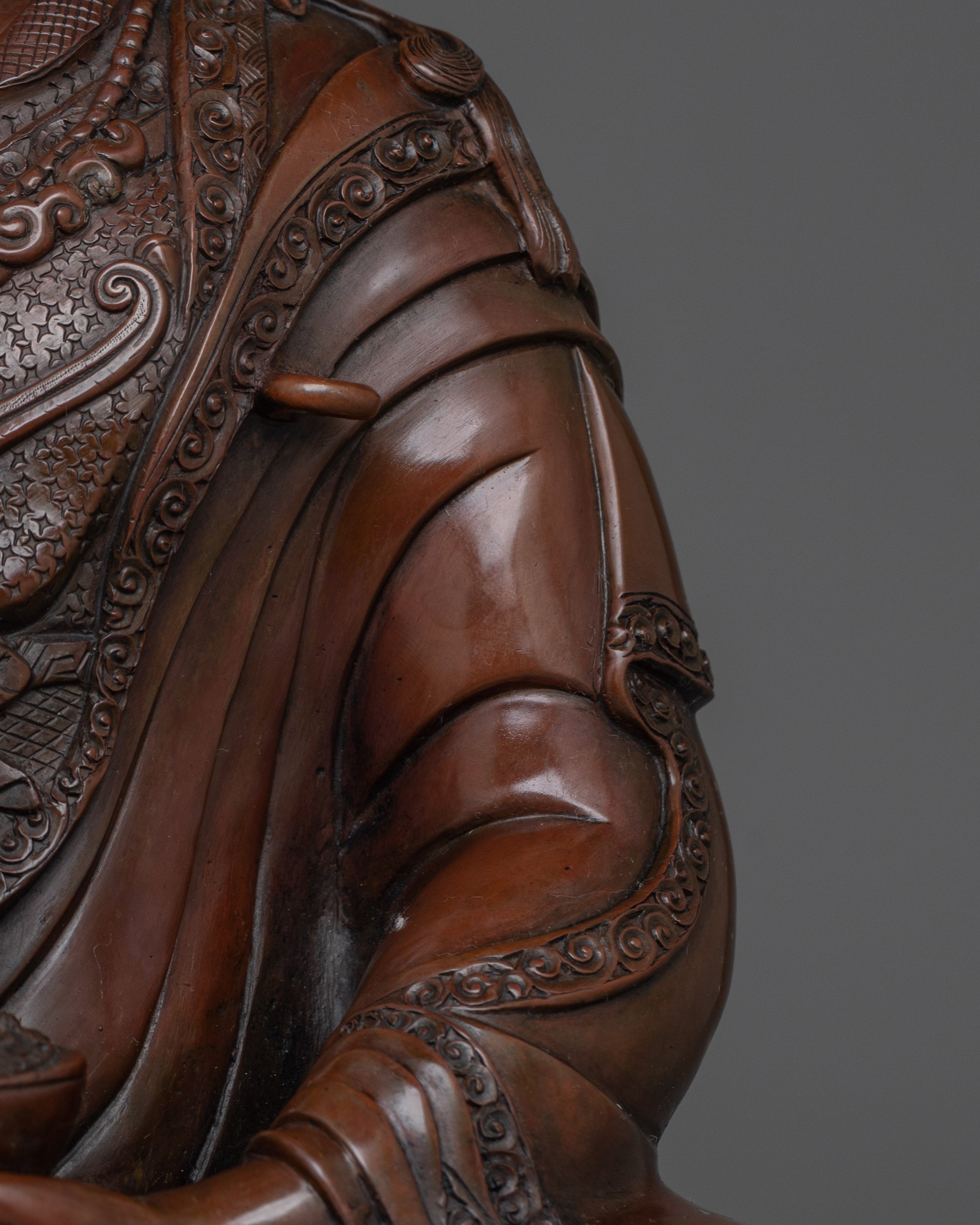 Oxidized Guru Rinpoche Tantric Master Statue | Precious Guru