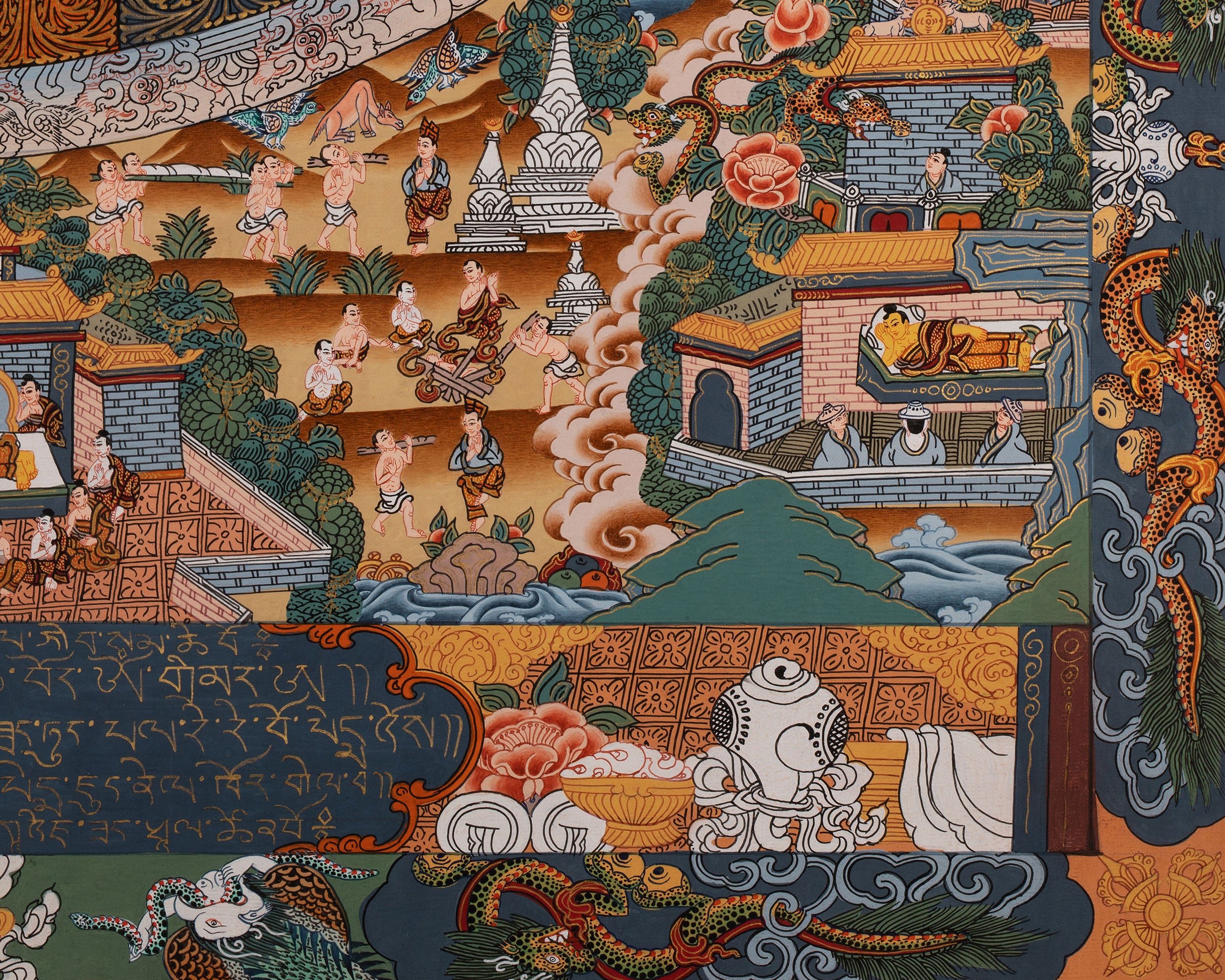 Masterpiece Art of Shakyamuni Gautama Buddha | Original Hand-Painted Tibetan Thangka