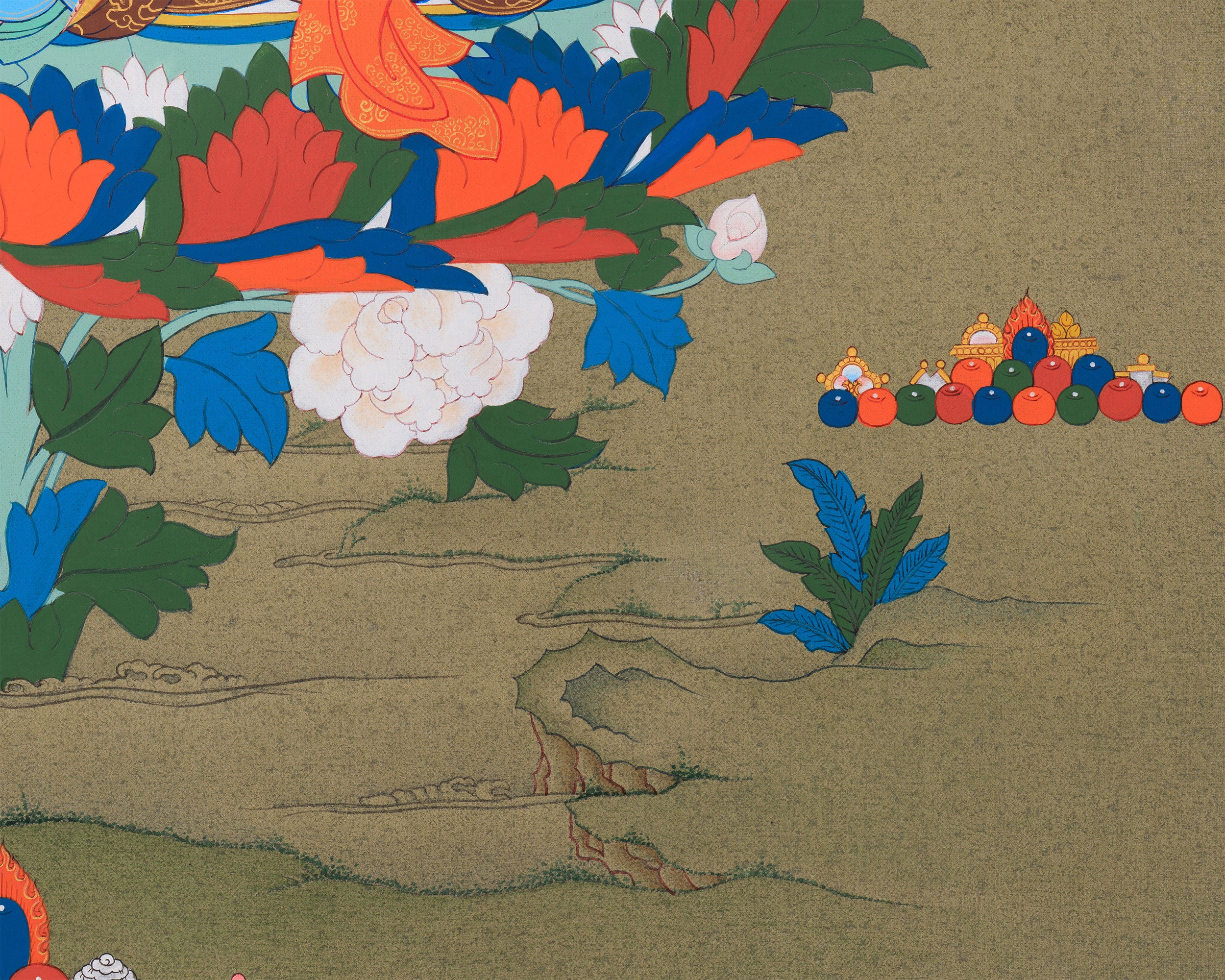 Padmasambhava: The Second Buddha Thangka | Detailed Artwork of Guru Rinpoche