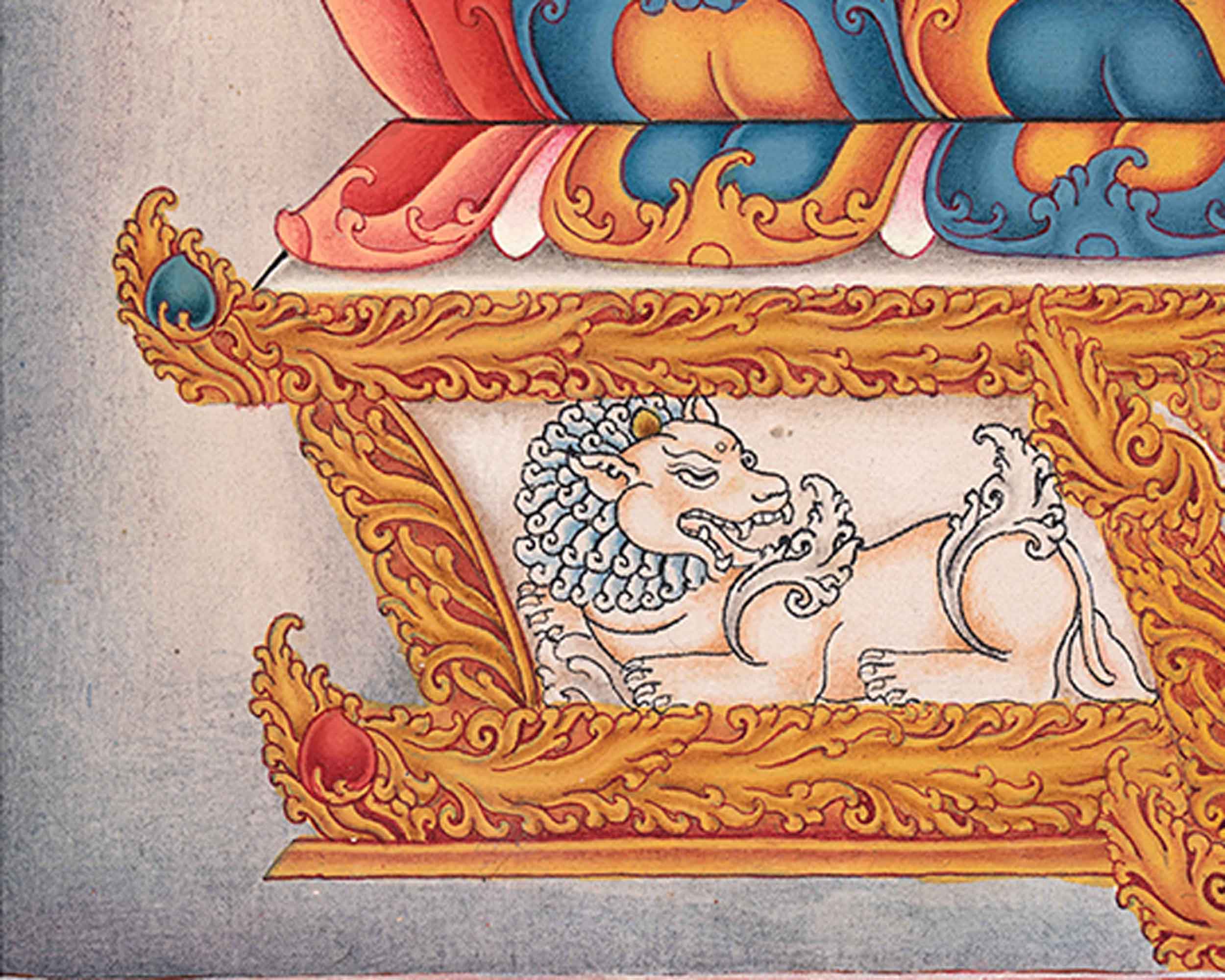 Hand Painted Thangka Of Siddhartha Gautama | Traditional Shakyamuni Buddha Art