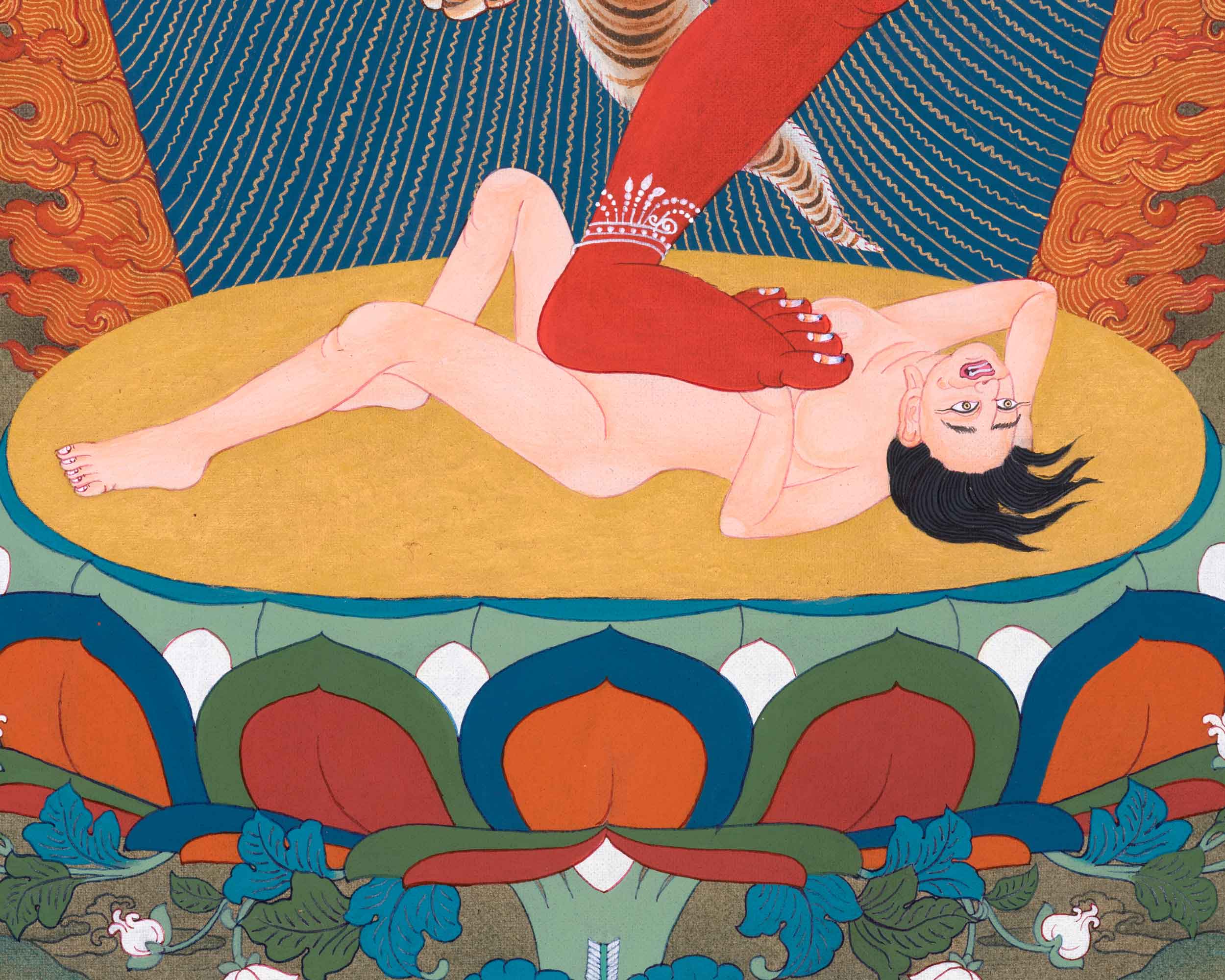 Kurukulla's Divine Presence in Thangka Art | Thangka for Empowered Living | Wall Art