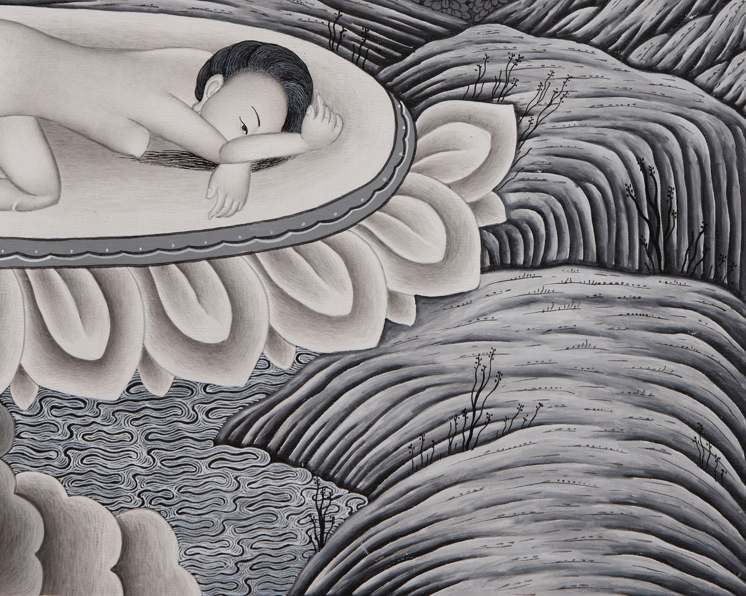Aakash Yogini Thangka | Original Hand Painted Bijeshwari Tibetan Thangka