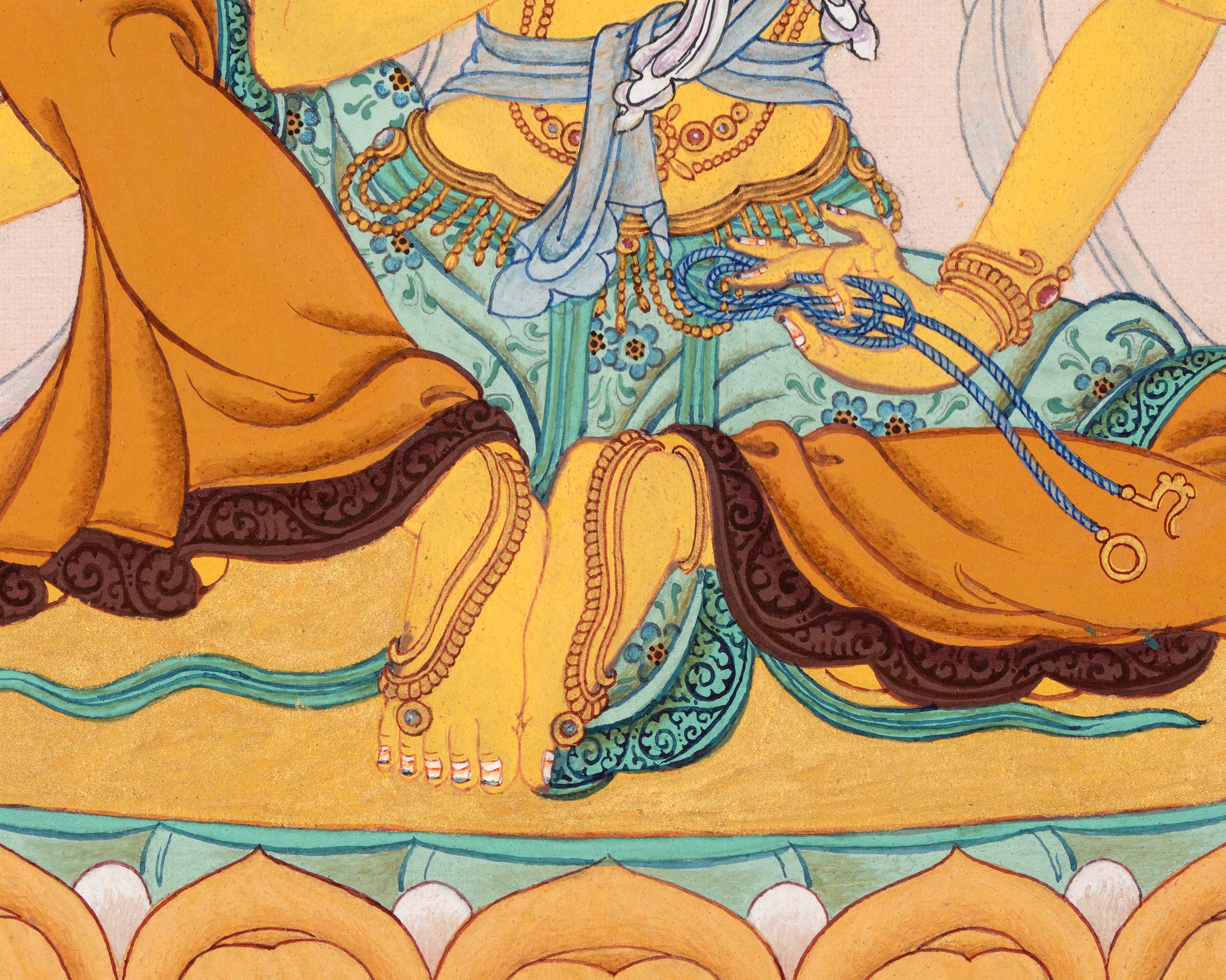 Kanakavarna Tara | 21 Tara of Surya Gupta Thangka