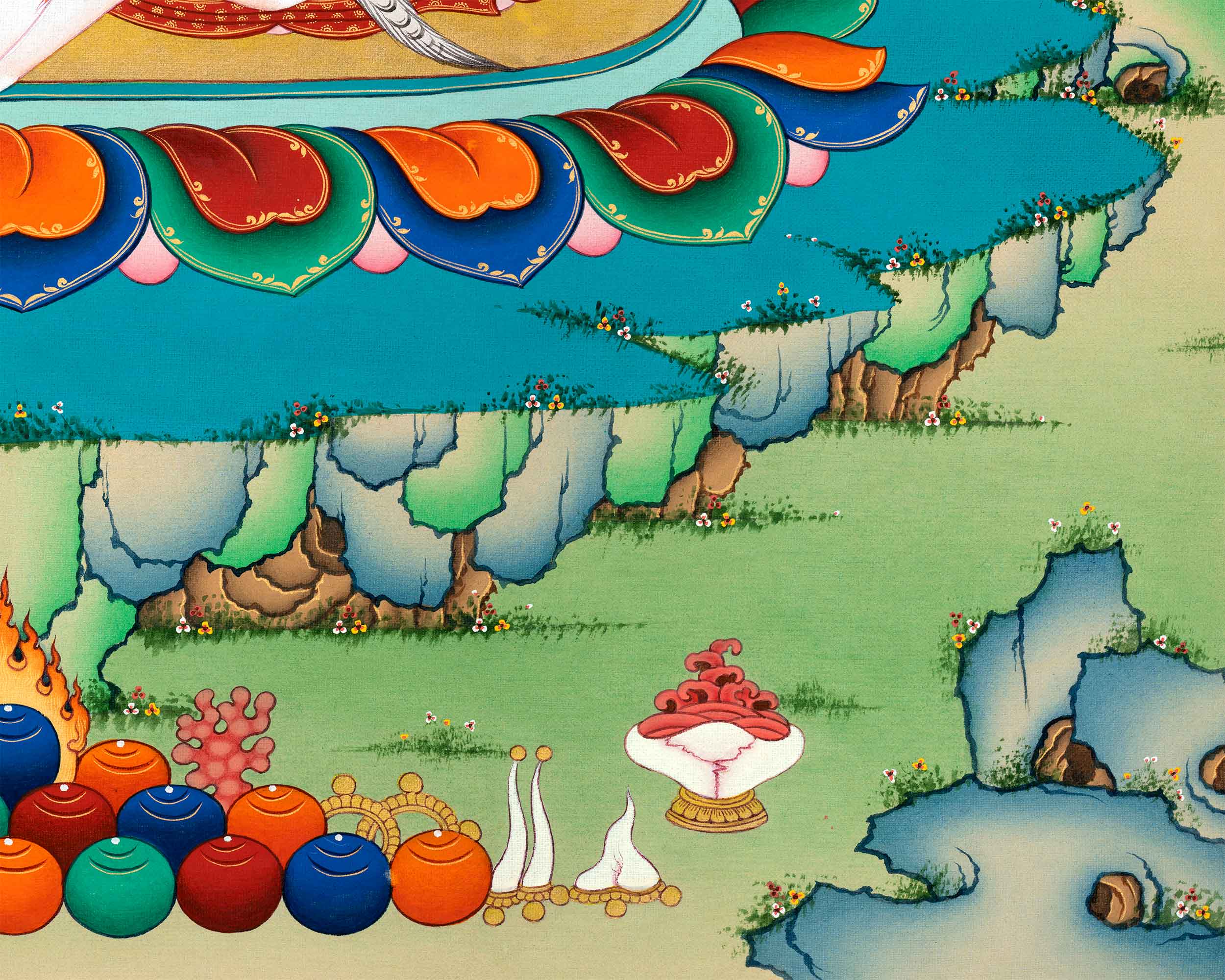 Vajrapani Thangka Print's Fearless Aura | Fearless and Mighty