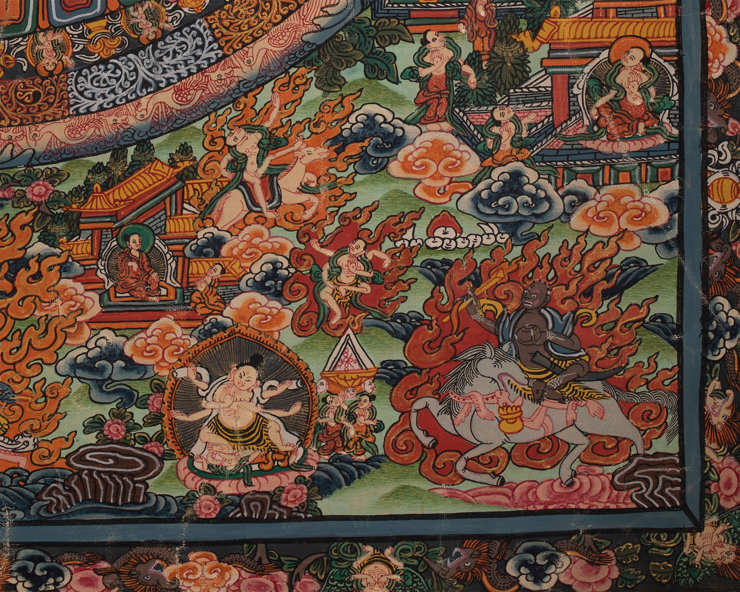 Vintage Shakyamuni Buddha Thangka | Hand-painted Thangka