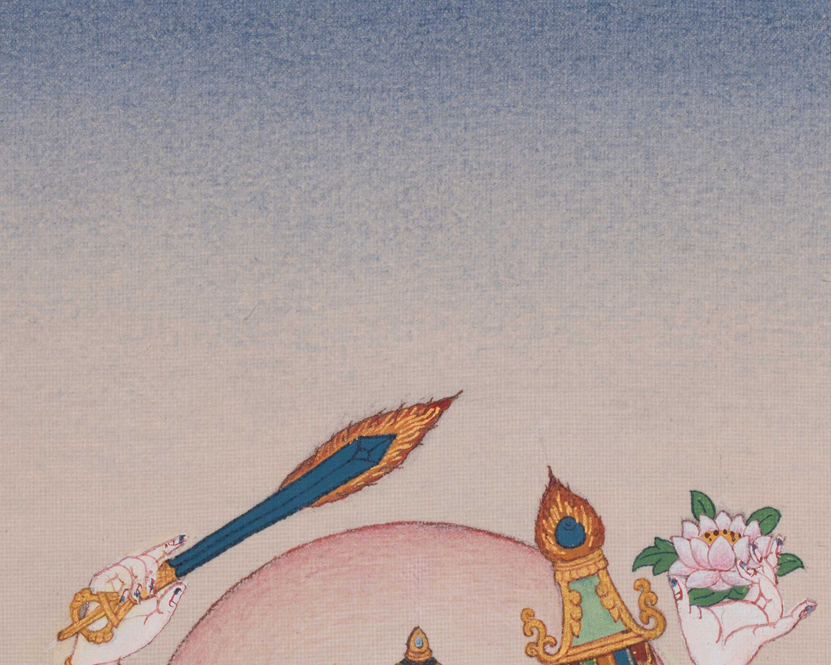 Hand-Painted Cundi Thangka | Mother of Seven Kotis of Buddhas