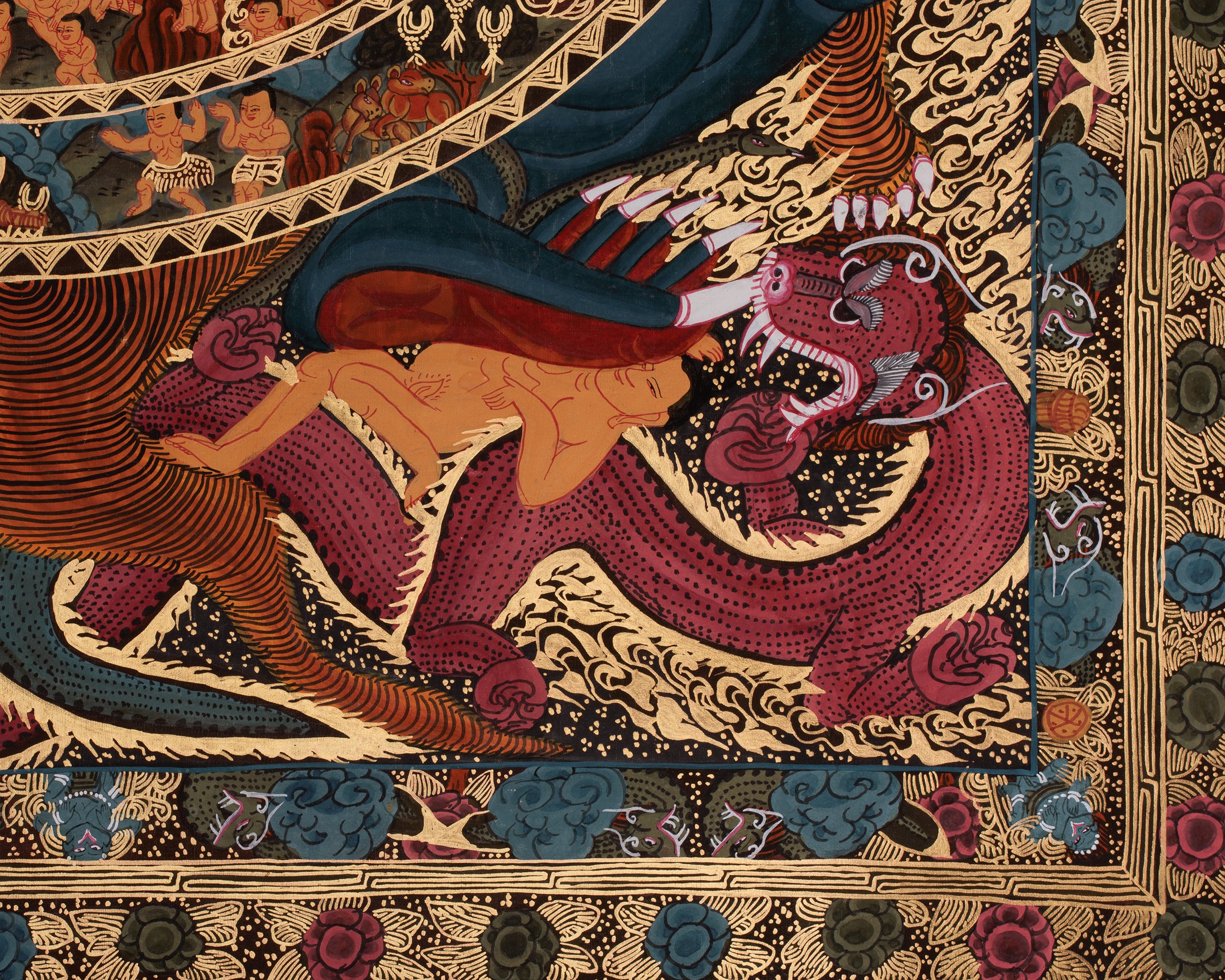 Wheel of Life Tibetan Thangka | Samsara and the Path to Enlightenment