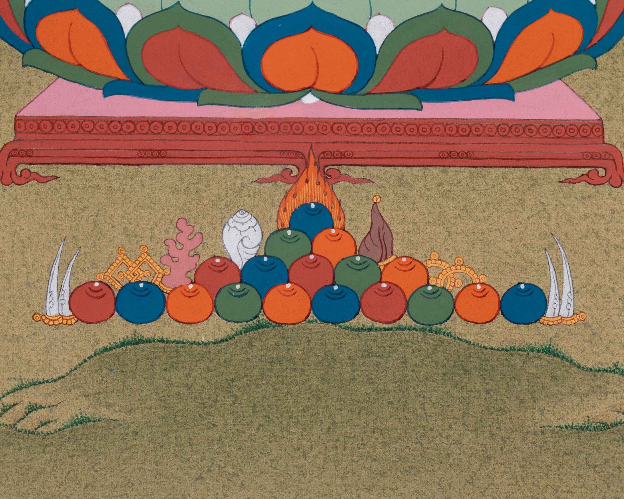 Maitreya Buddha Thangka Art | Guidance Towards Enlightenment and Compassion