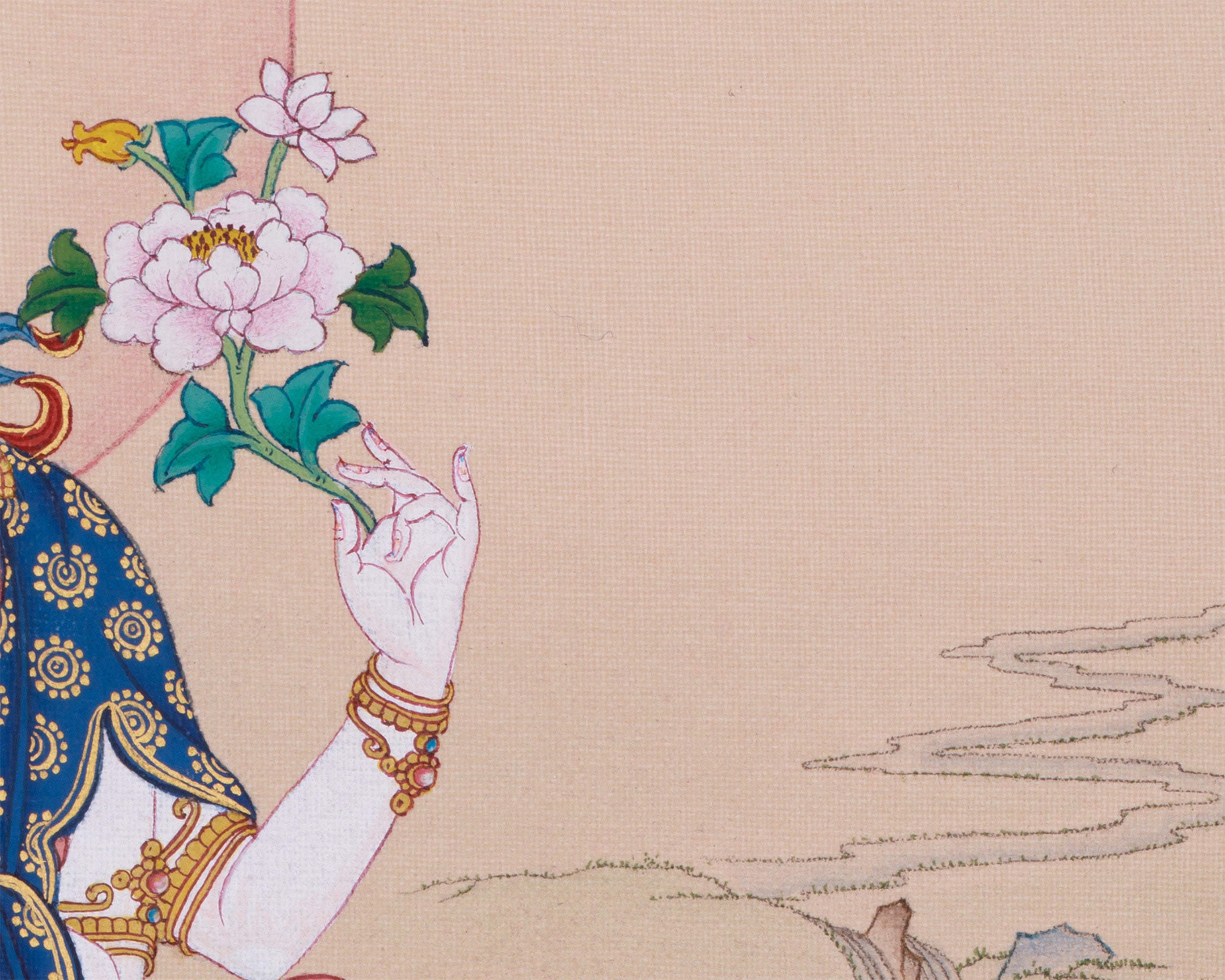 Hand-Painted Bodhisattva Chenrezig Art | Infinite Compassion and Enlightenment