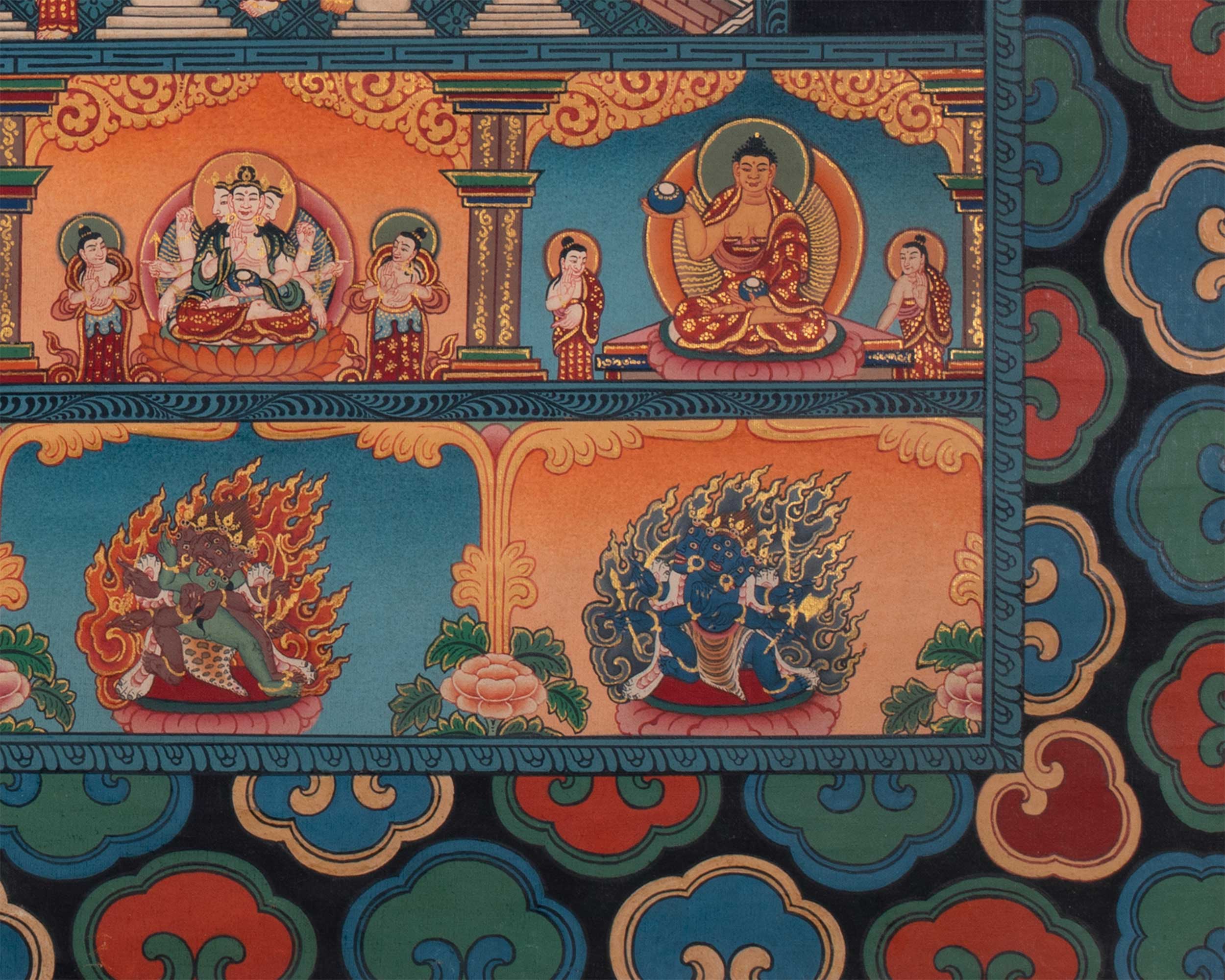 Buddhist Stupa Thangka | Buddhist Painting
